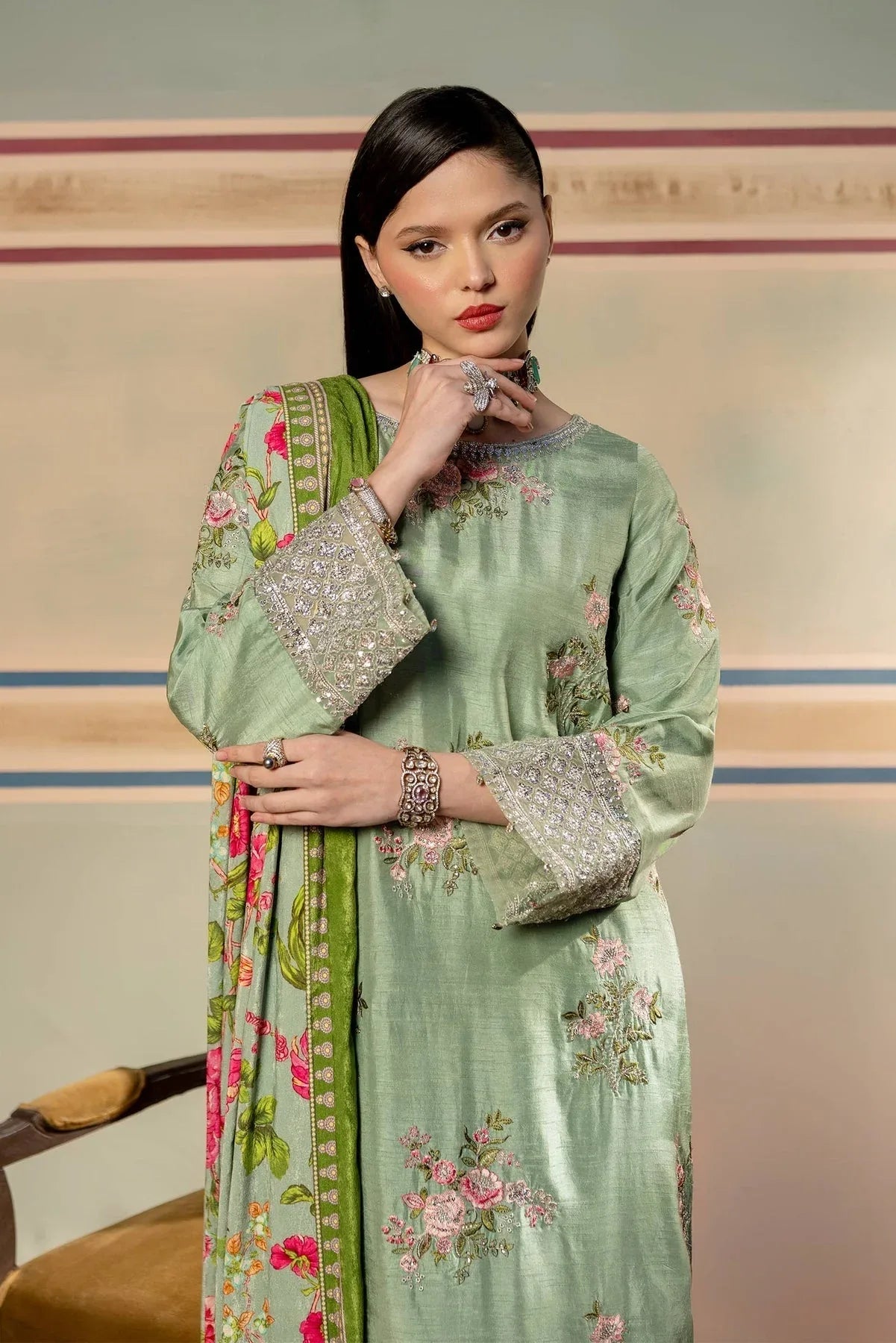 Maria B | M Basics Festive Velvet |  MB-USW24-603 - Rang-e-Khaas