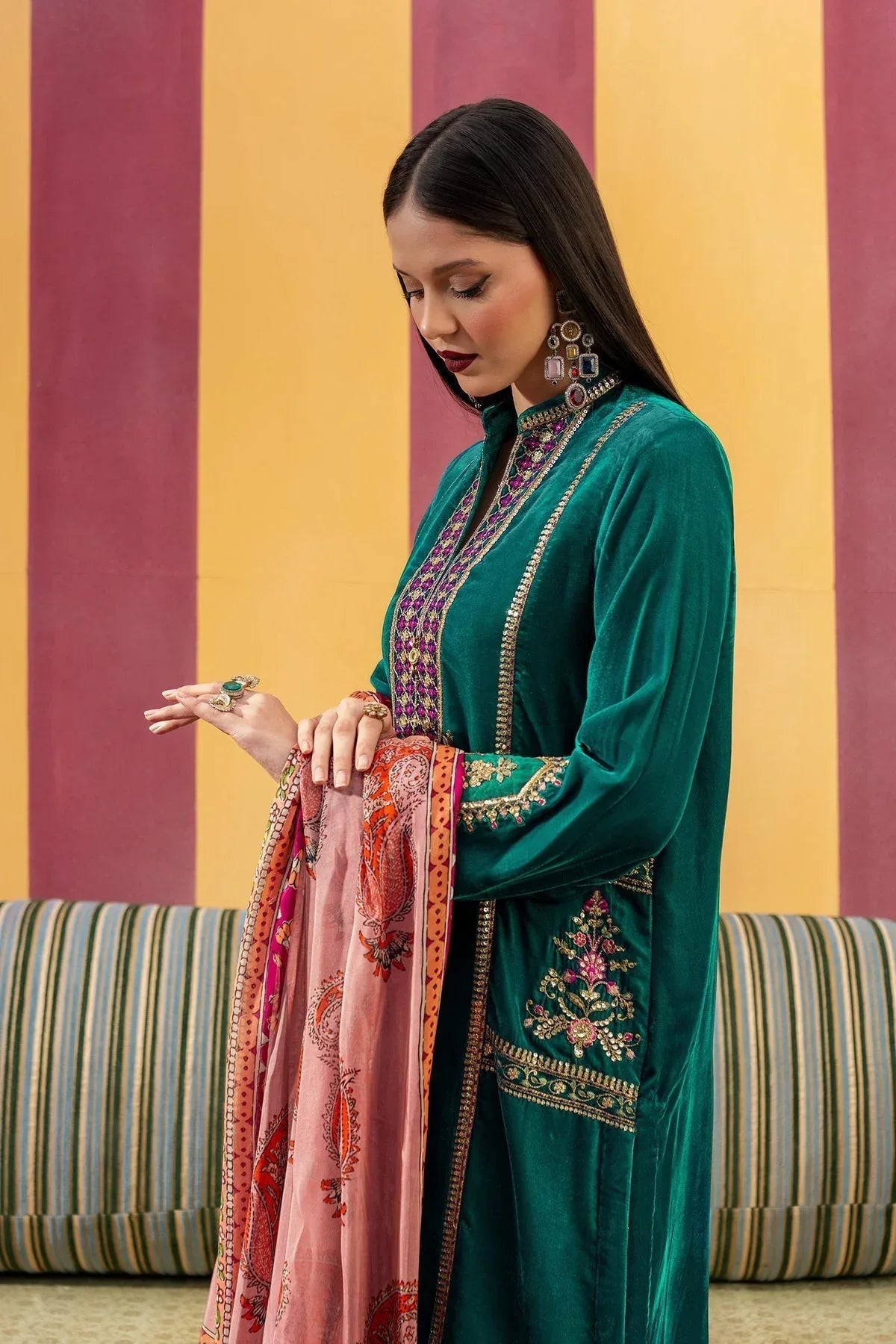 Maria B | M Basics Festive Velvet | MB-USW24-604 - Rang-e-Khaas