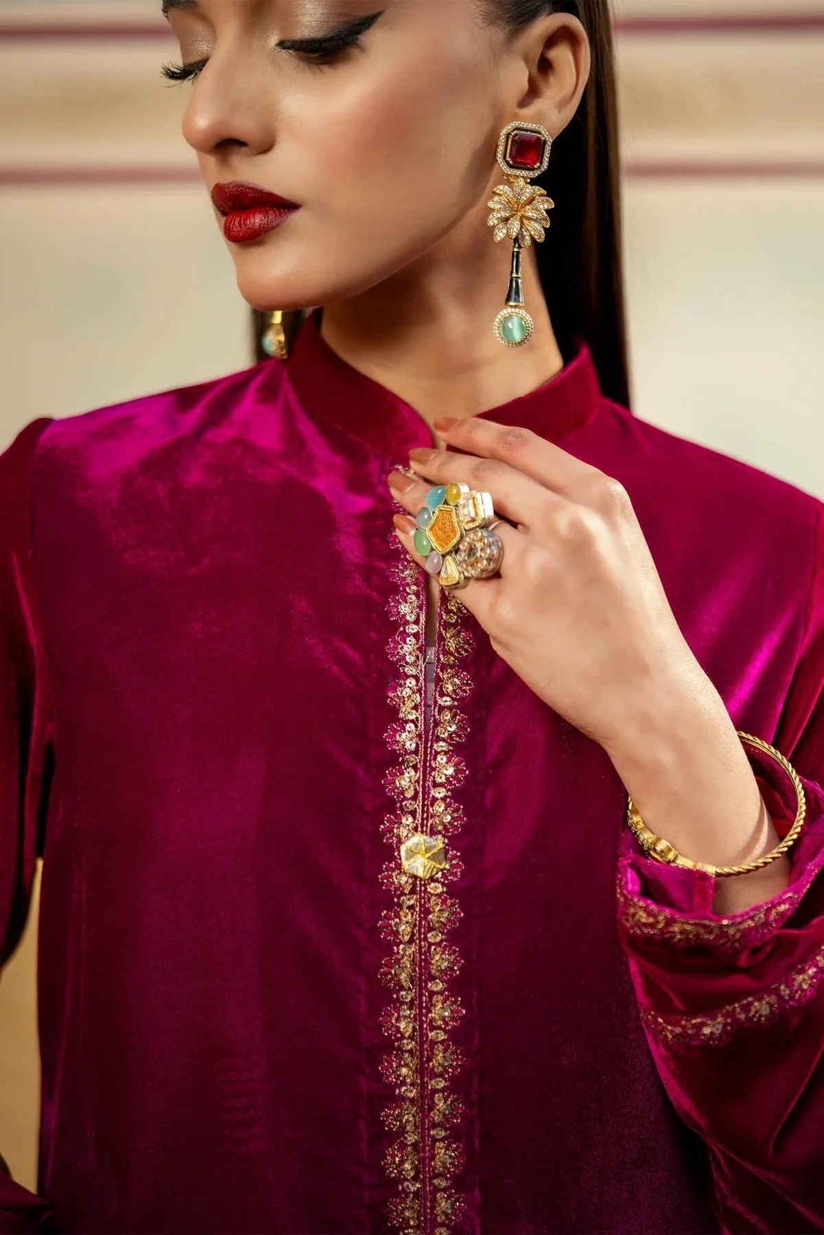 Maria B | M Basics Festive Velvet | MB-USW24-605 - Rang-e-Khaas