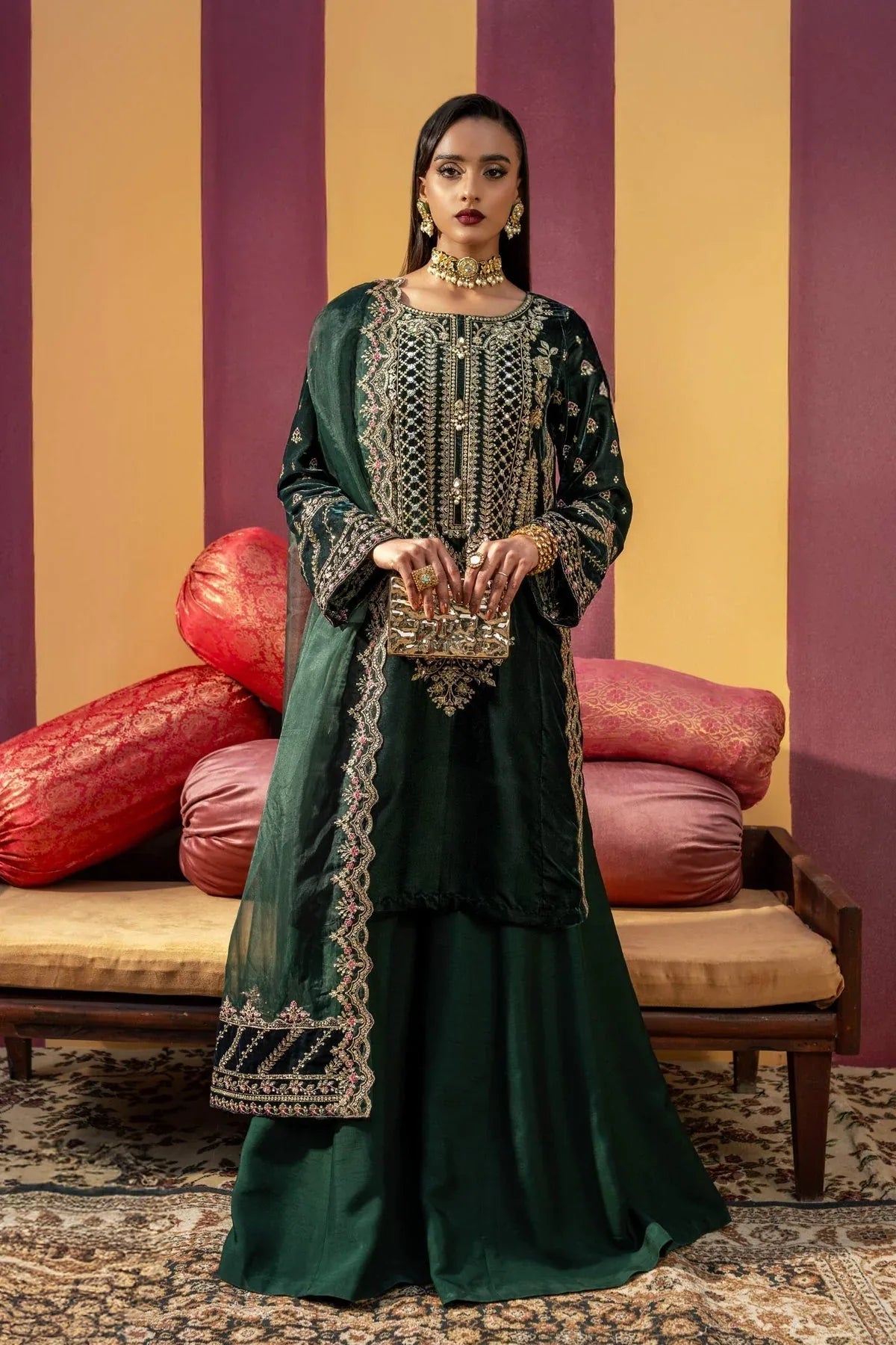 Maria B | M Basics Festive Velvet | MB-USW24-606 - Rang-e-Khaas