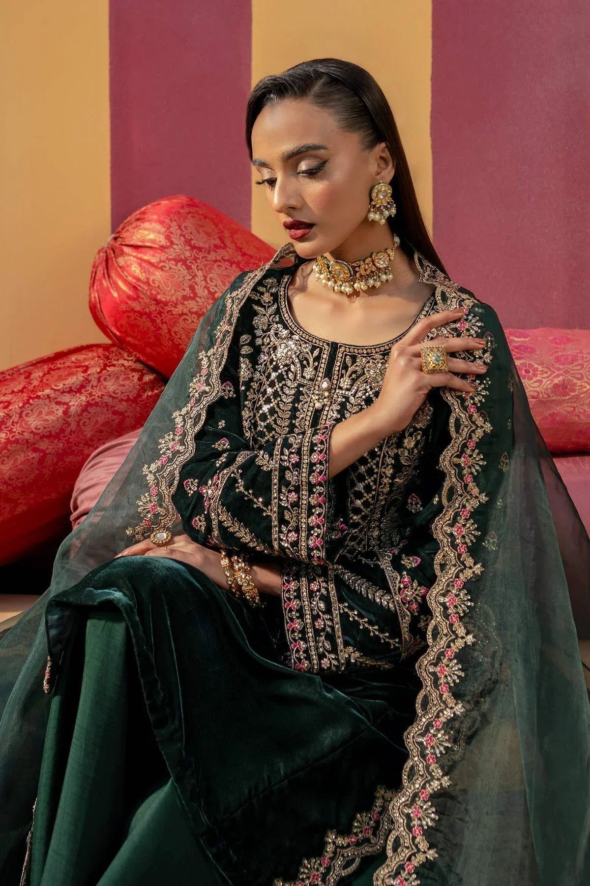 Maria B | M Basics Festive Velvet | MB-USW24-606 - Rang-e-Khaas