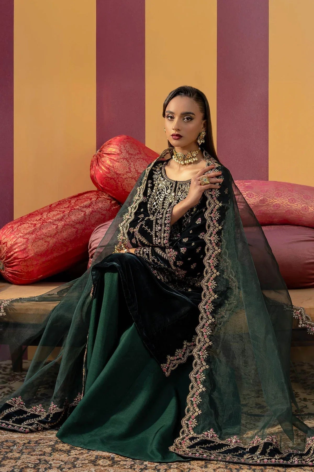 Maria B | M Basics Festive Velvet | MB-USW24-606 - Rang-e-Khaas