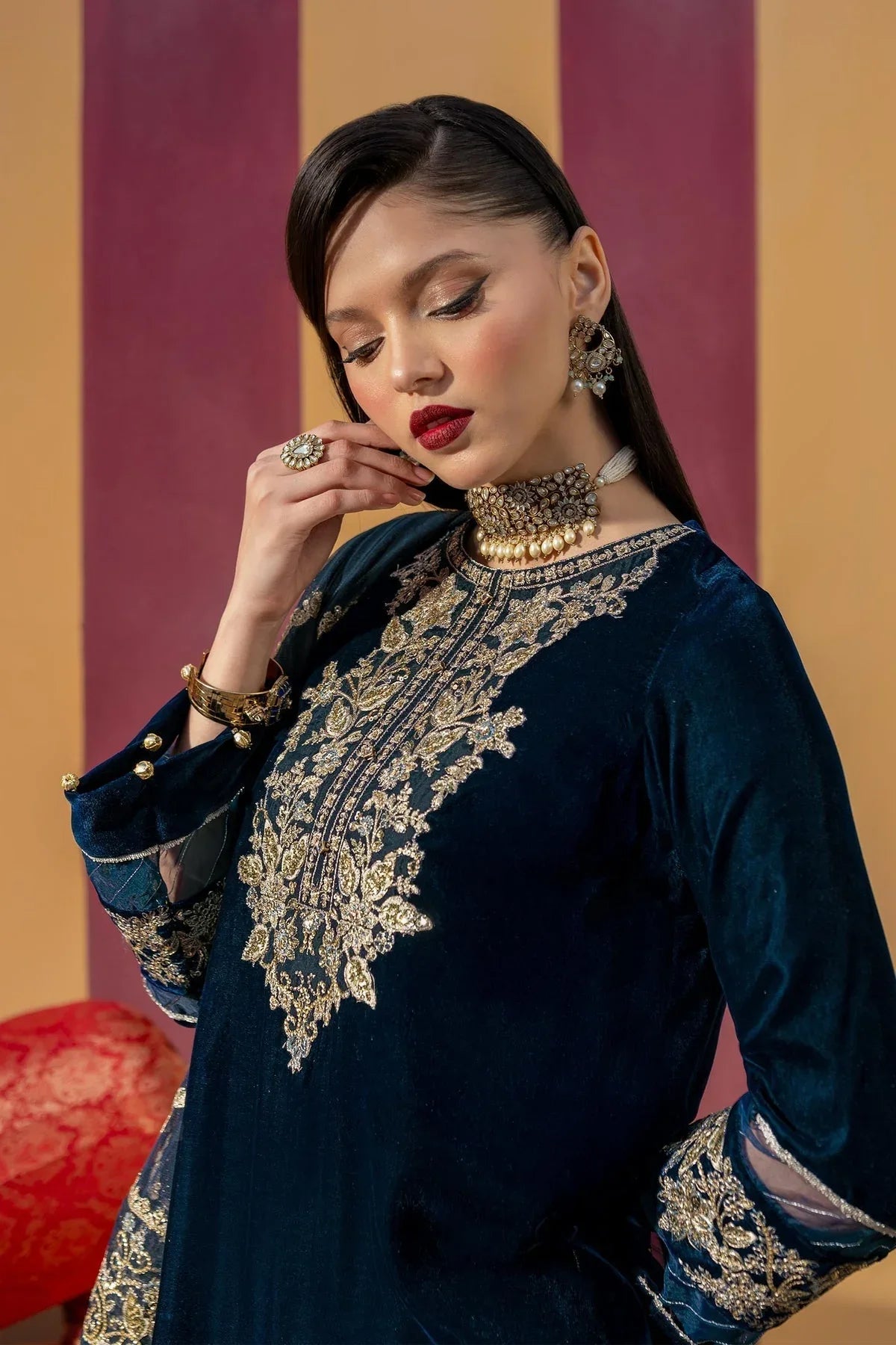 Maria B | M Basics Festive Velvet | MB-USW24-607 - Rang-e-Khaas
