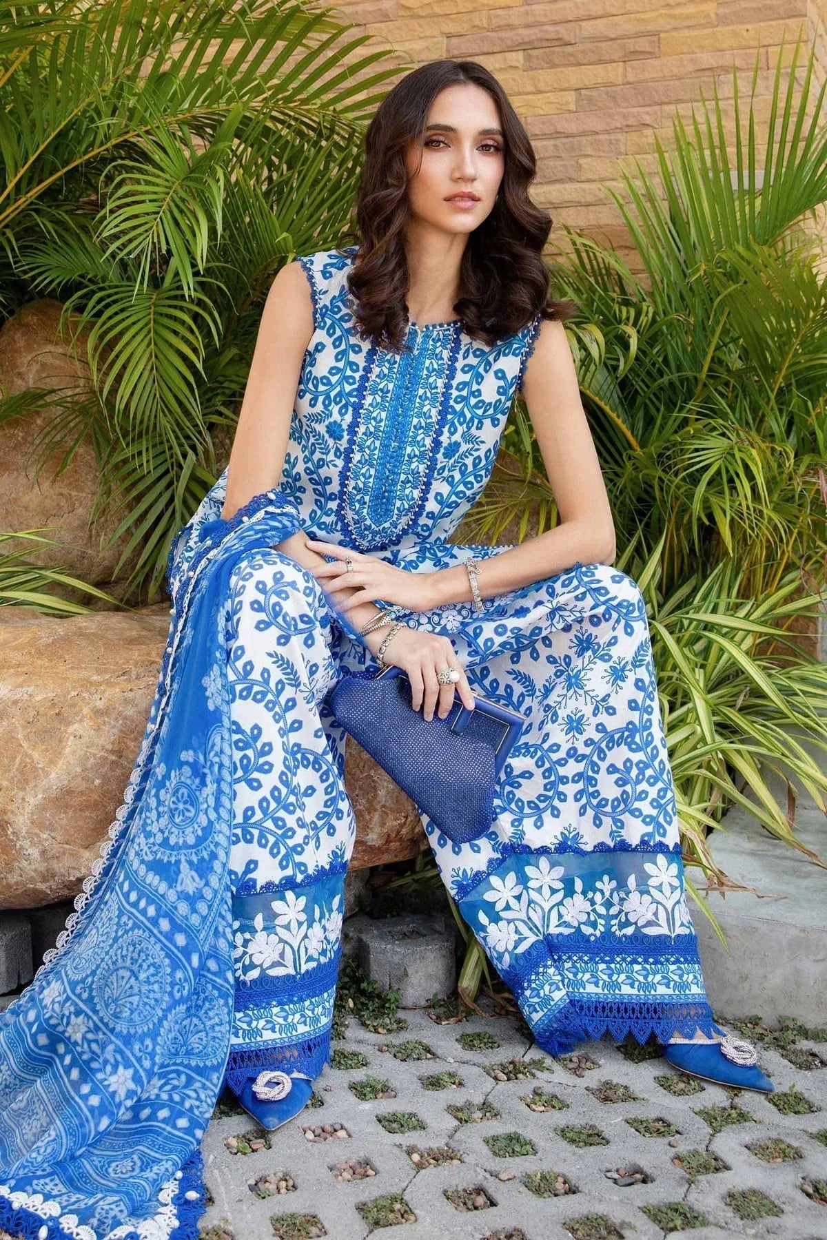 Maria B | M Prints 25 | MPT-2504-B - Rang-e-Khaas