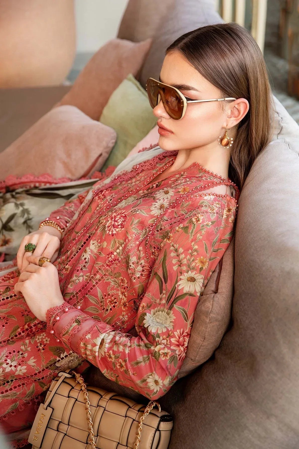 Maria B | M Prints 25 | MPT-2508-A - Rang-e-Khaas