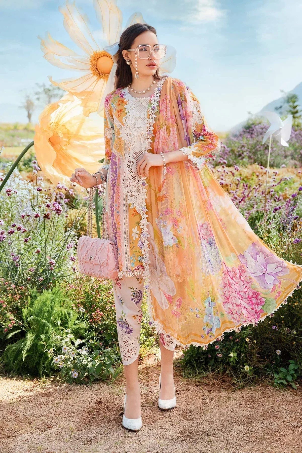 Maria B | M Prints 25 | MPT-2509-A - Rang-e-Khaas