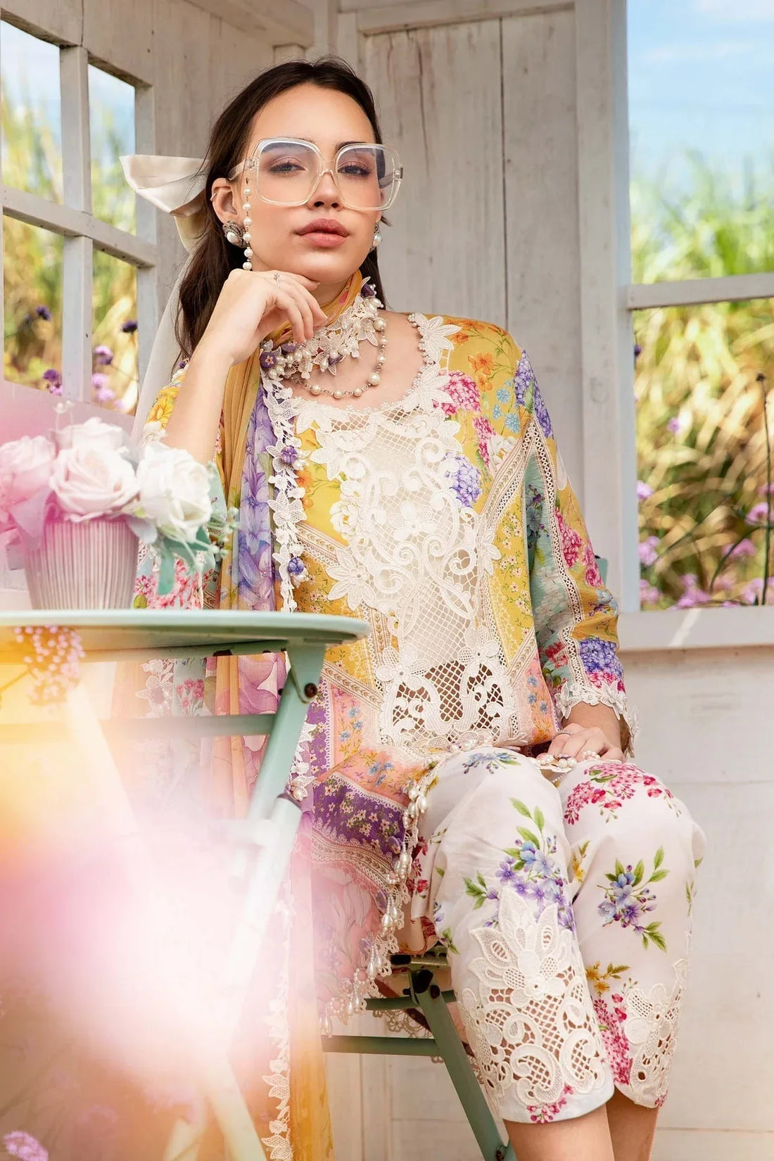 Maria B | M Prints 25 | MPT-2509-A - Rang-e-Khaas