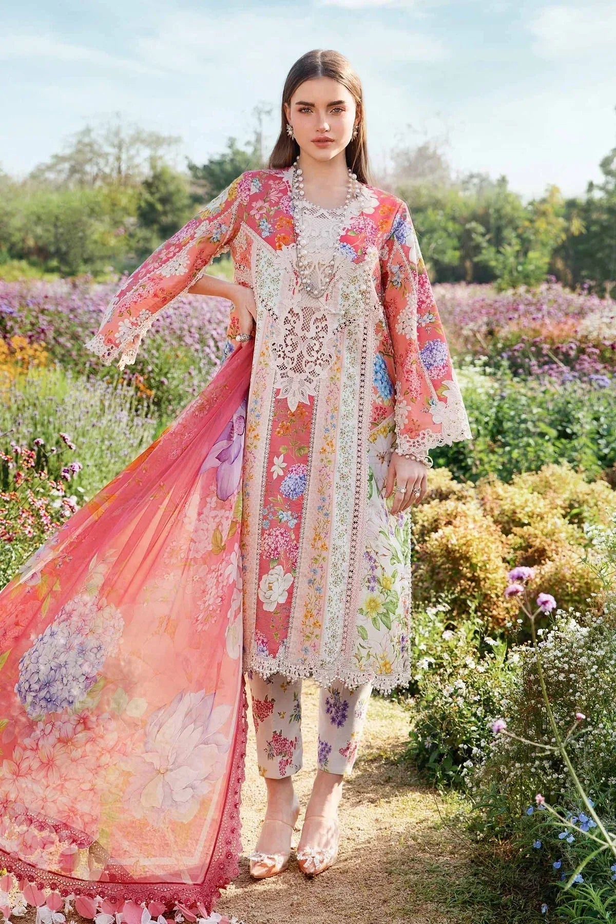 Maria B | M Prints 25 | MPT-2509-B - Rang-e-Khaas