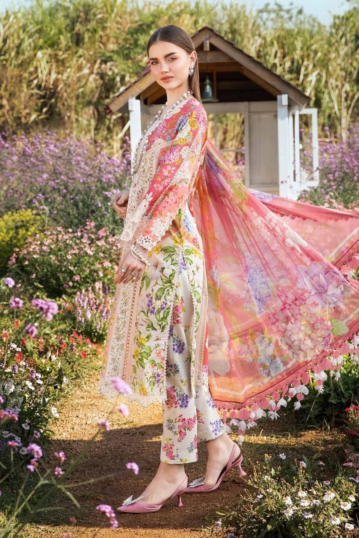 Maria B | M Prints 25 | MPT-2509-B - Rang-e-Khaas