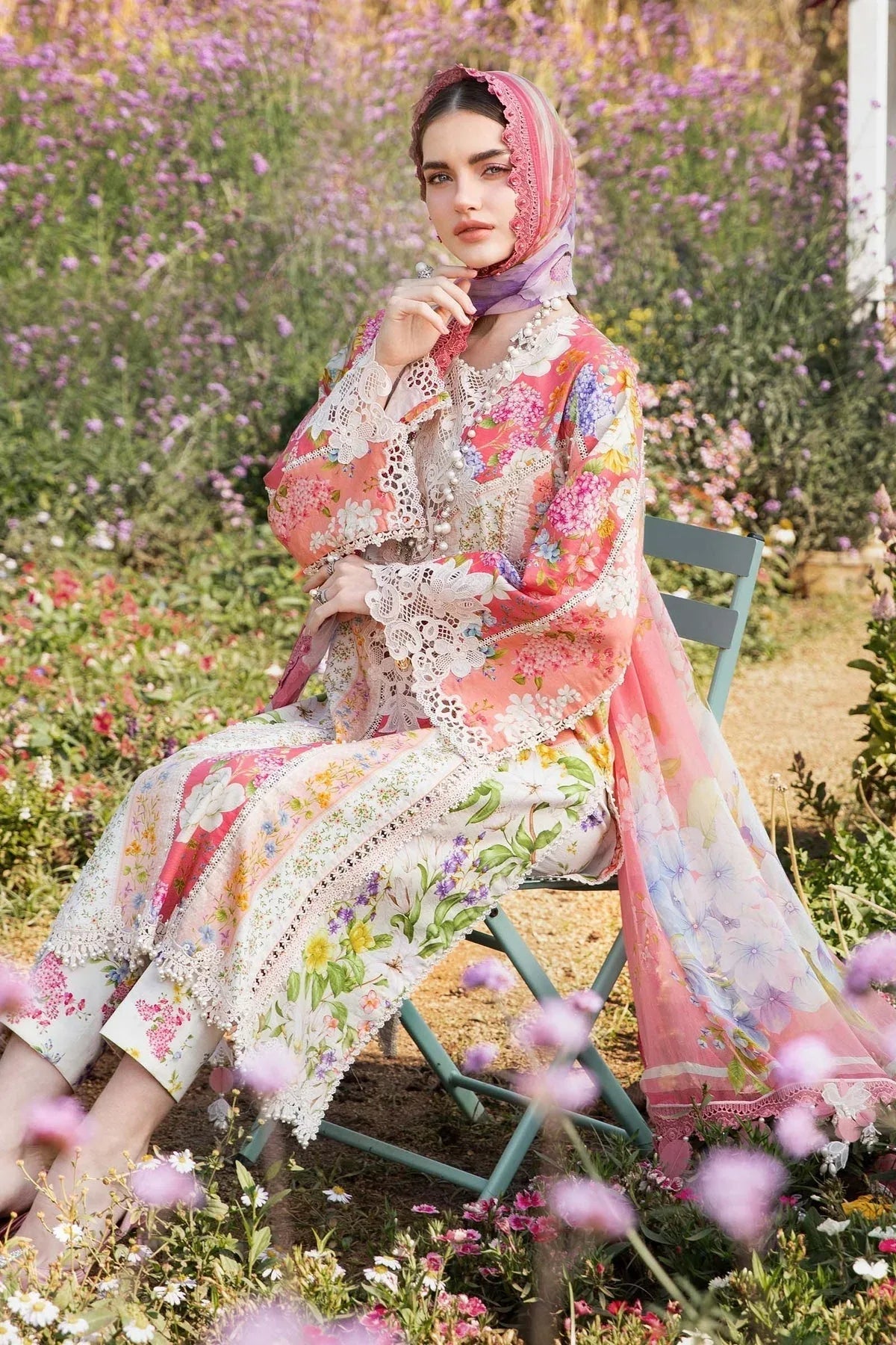 Maria B | M Prints 25 | MPT-2509-B - Rang-e-Khaas