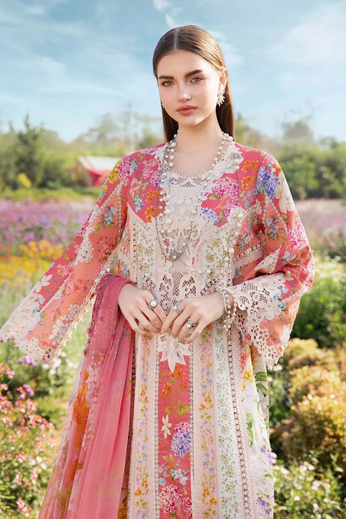 Maria B | M Prints 25 | MPT-2509-B - Rang-e-Khaas