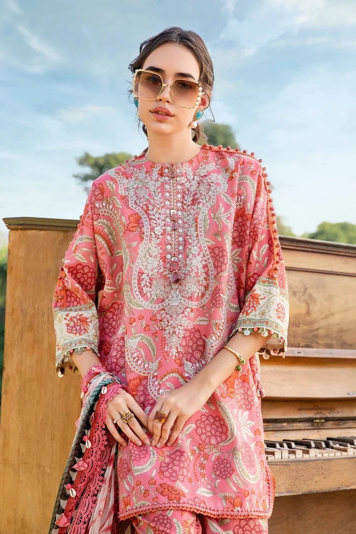 Maria B | M Prints 25 | MPT-2513-A - Rang-e-Khaas