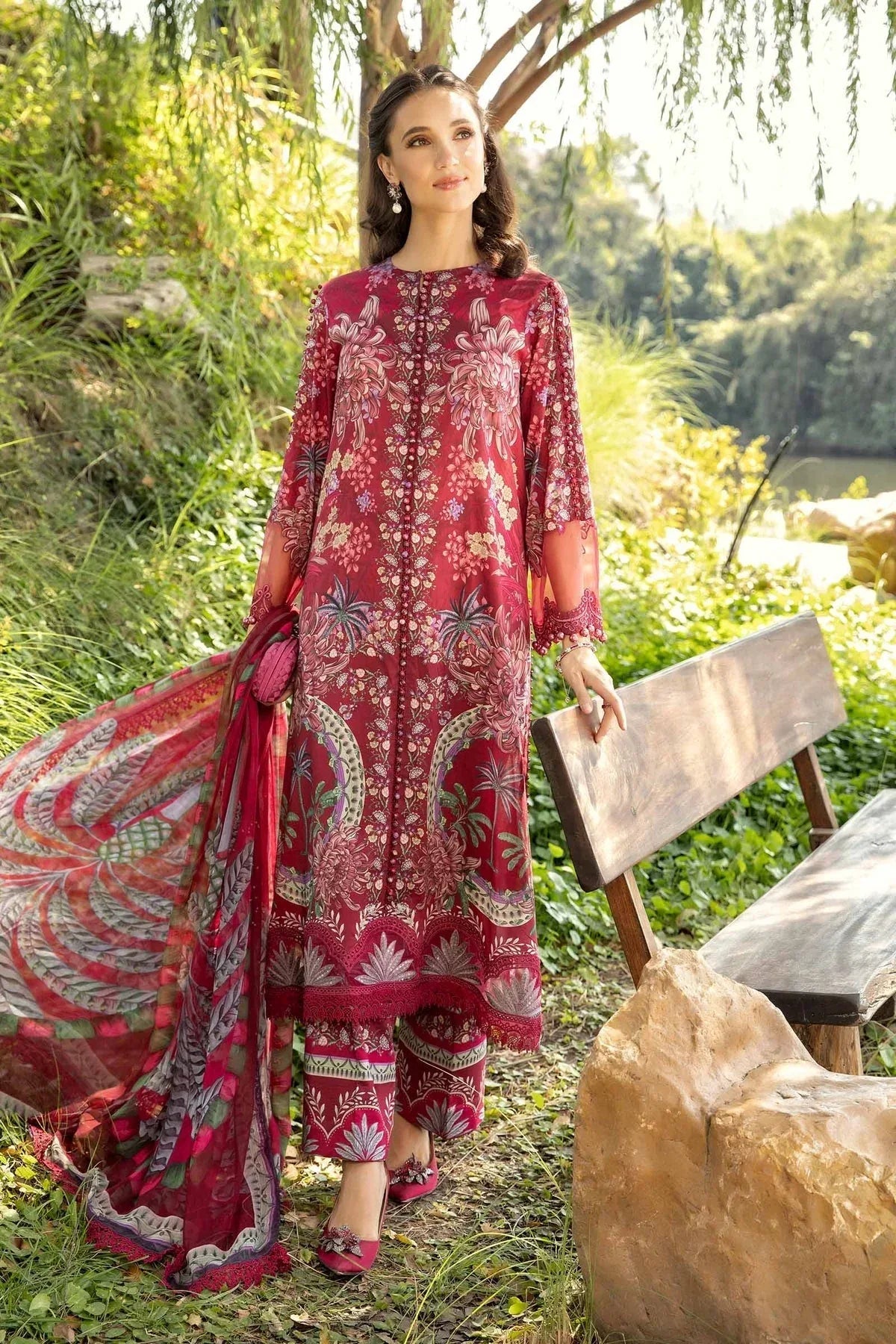 Maria B | M Prints 25 | MPT-2514-B - Rang-e-Khaas