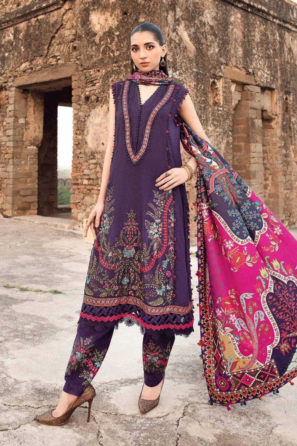 Maria B | M Prints Winter 24 | MPT-2402-A - Rang-e-Khaas