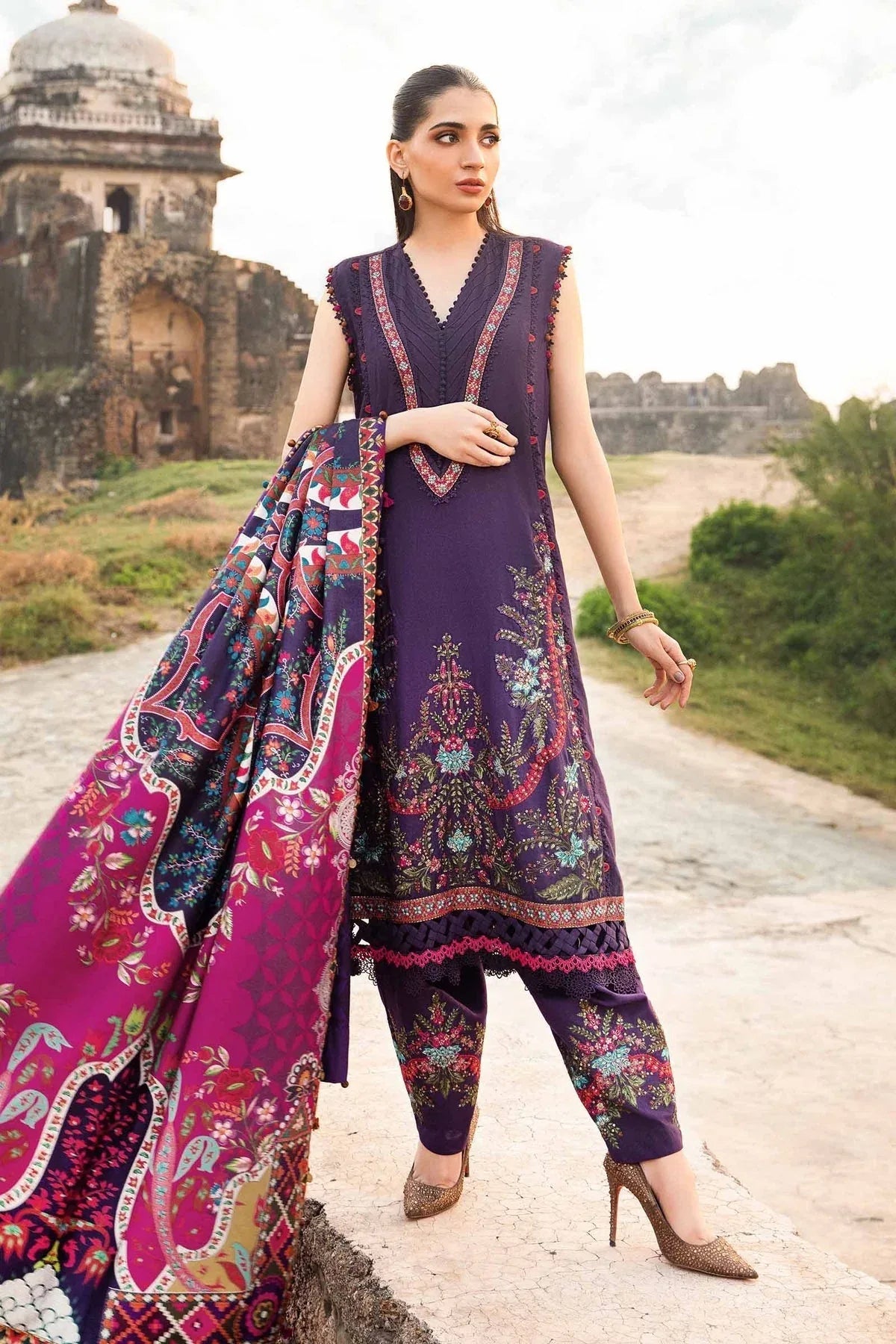 Maria B | M Prints Winter 24 | MPT-2402-A - Rang-e-Khaas