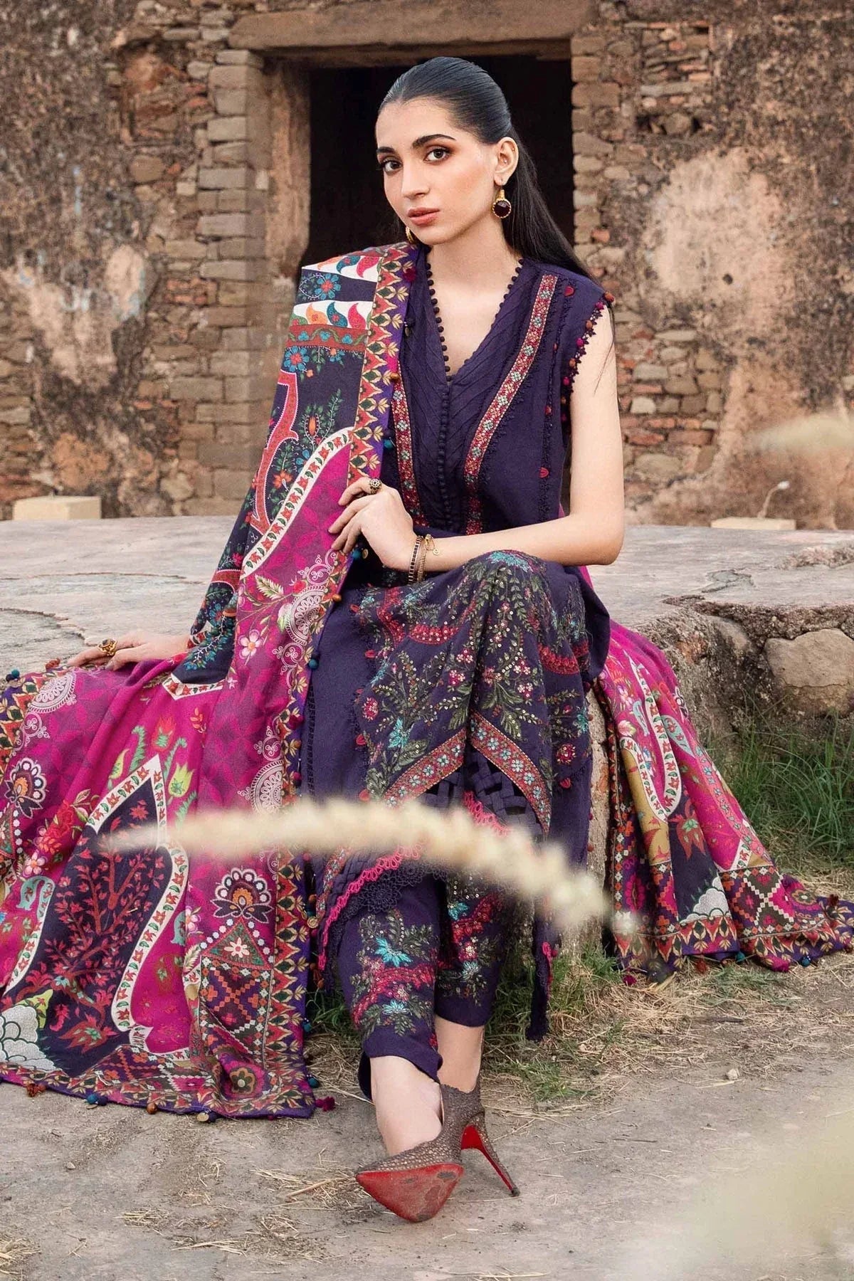 Maria B | M Prints Winter 24 | MPT-2402-A - Rang-e-Khaas