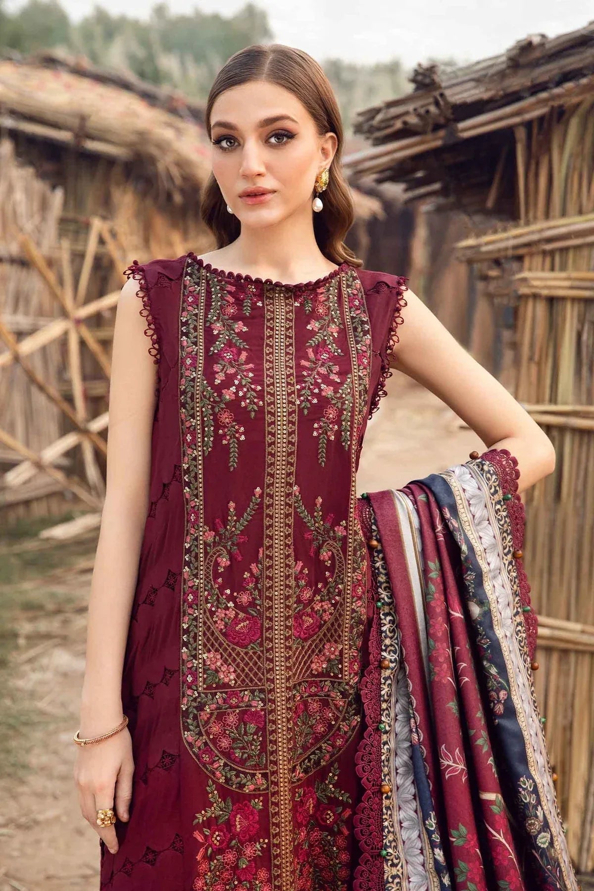 Maria B | M Prints Winter 24 | MPT-2406-B - Rang-e-Khaas