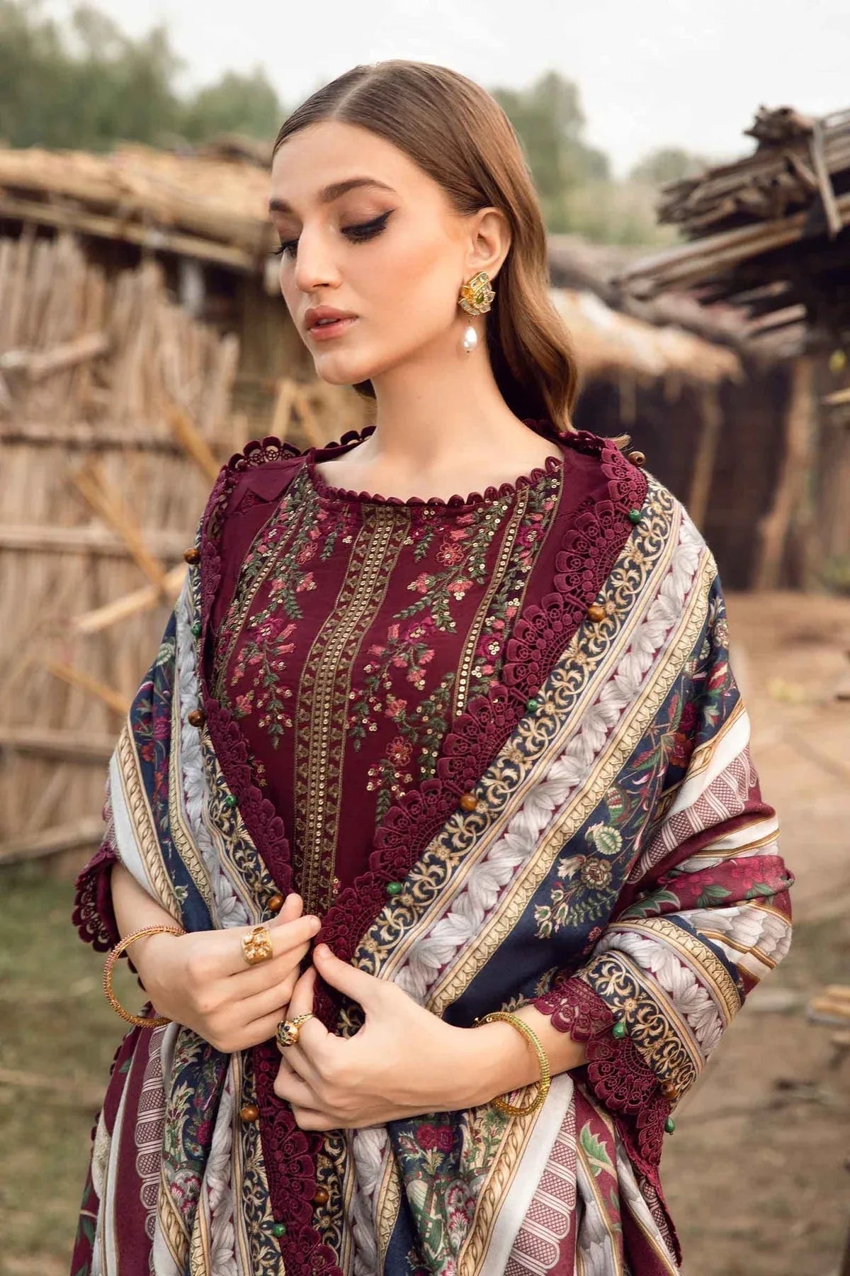 Maria B | M Prints Winter 24 | MPT-2406-B - Rang-e-Khaas