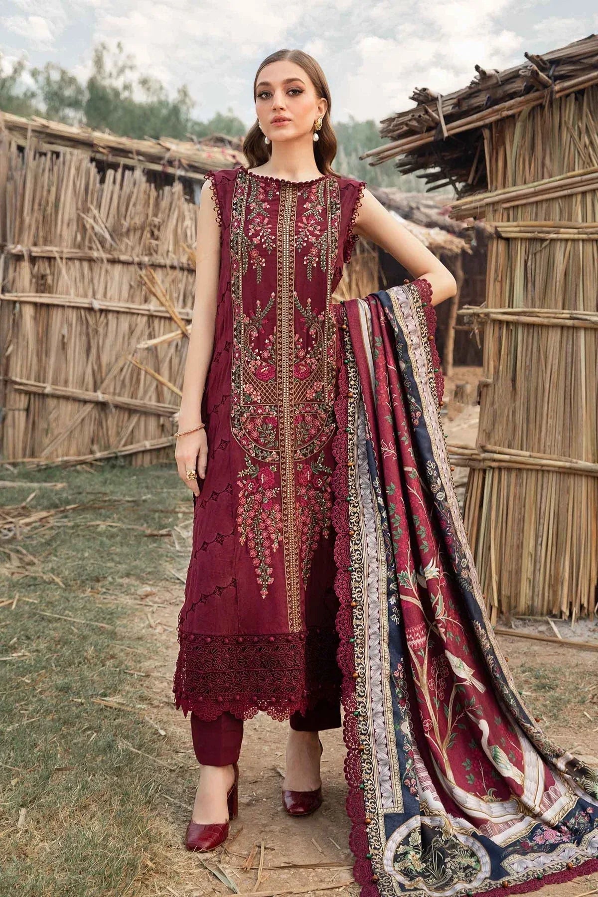 Maria B | M Prints Winter 24 | MPT-2406-B - Rang-e-Khaas