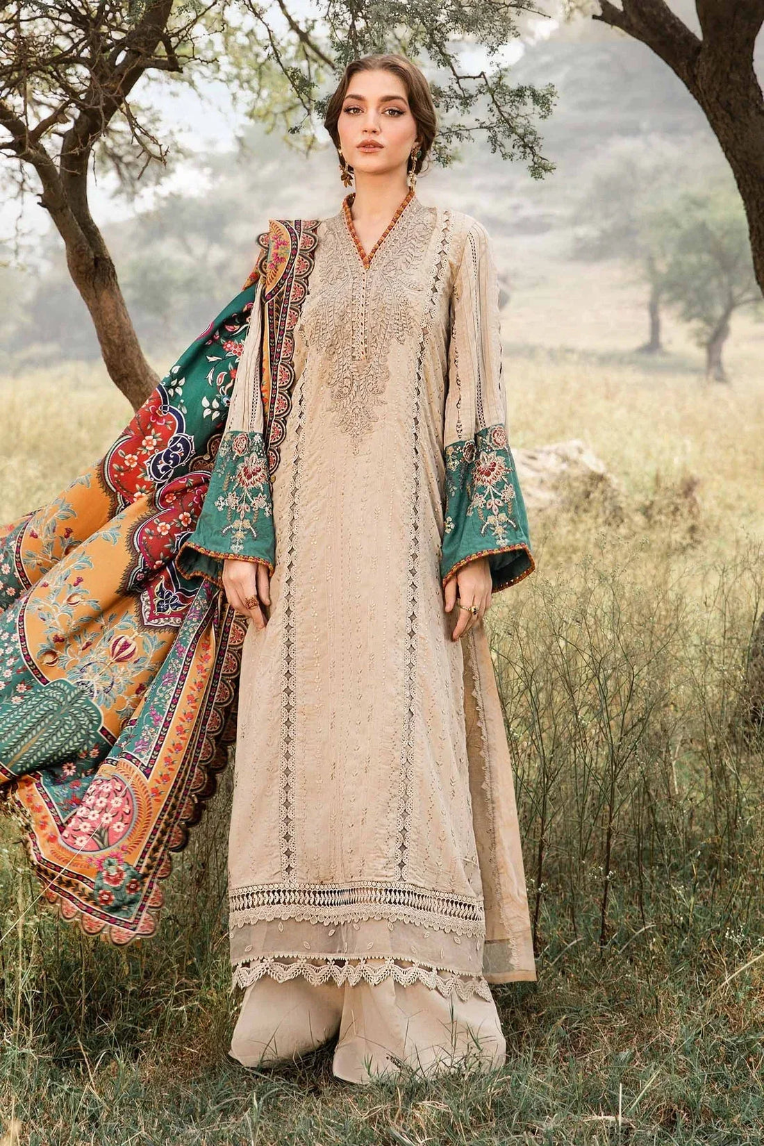Maria B | M Prints Winter 24 | MPT-2407-A - Rang-e-Khaas