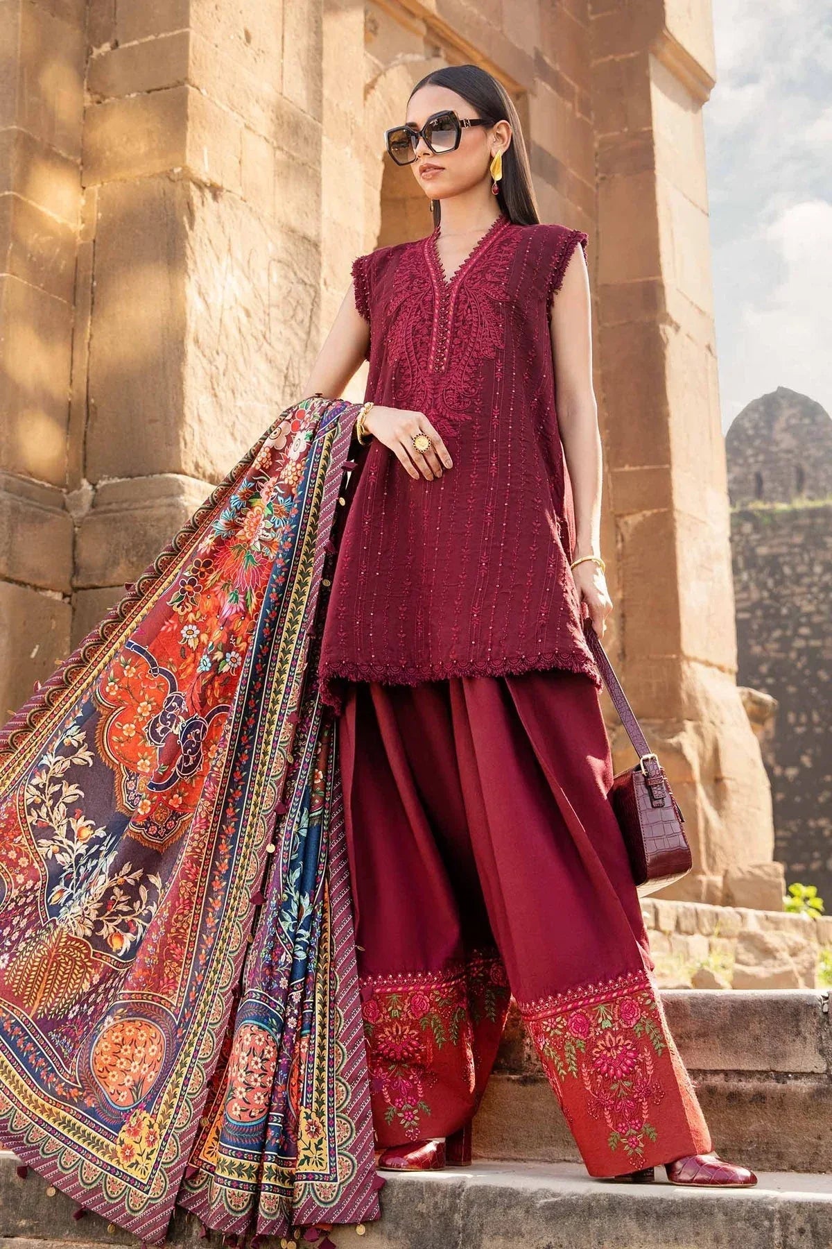 Maria B | M Prints Winter 24 | MPT-2407-B - Rang-e-Khaas