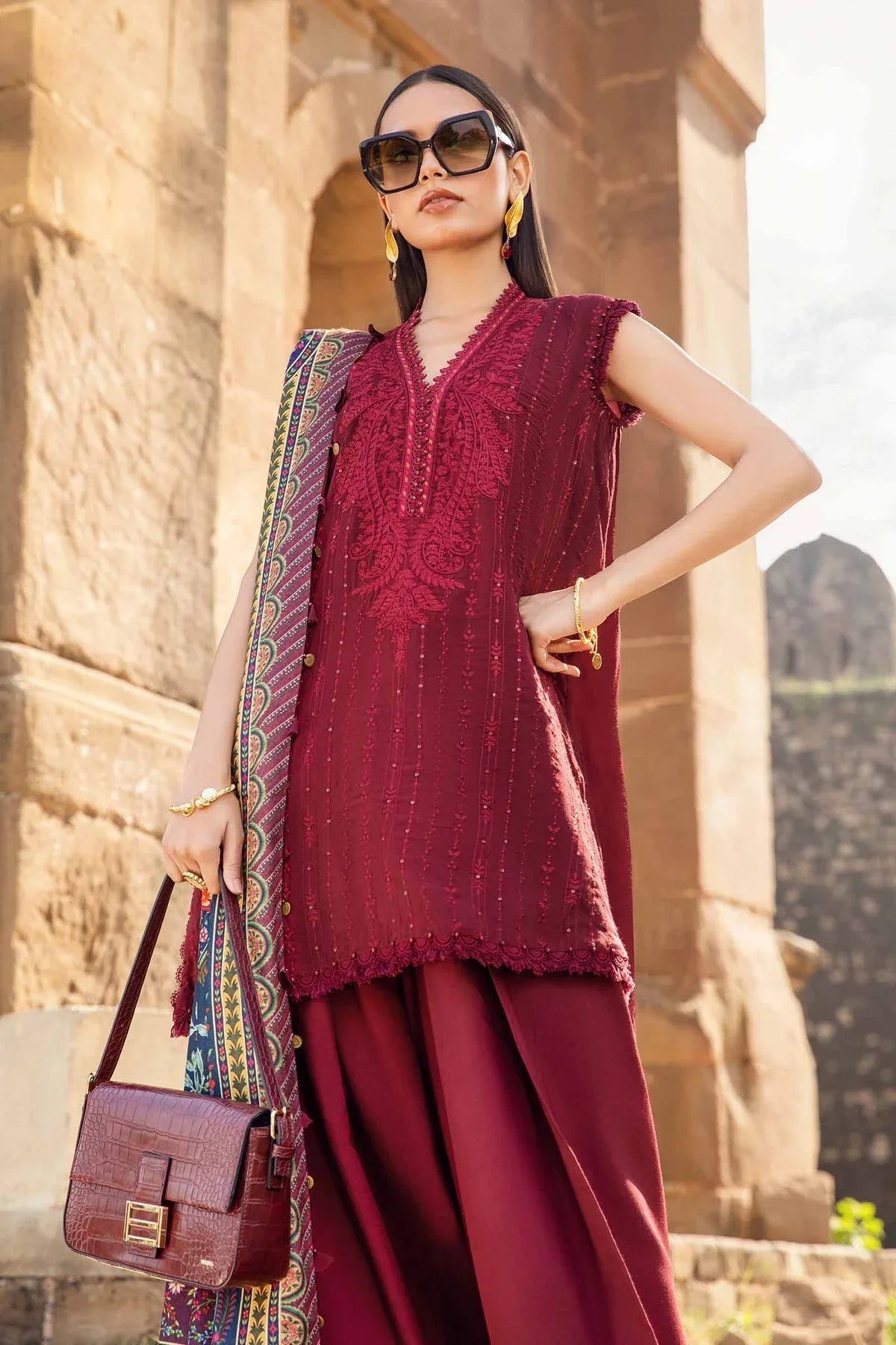 Maria B | M Prints Winter 24 | MPT-2407-B - Rang-e-Khaas