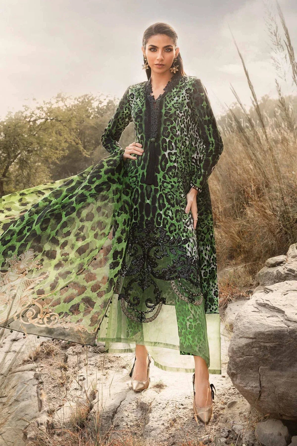 Maria B | M Prints Winter 24 | MPT-2409-A - Rang-e-Khaas