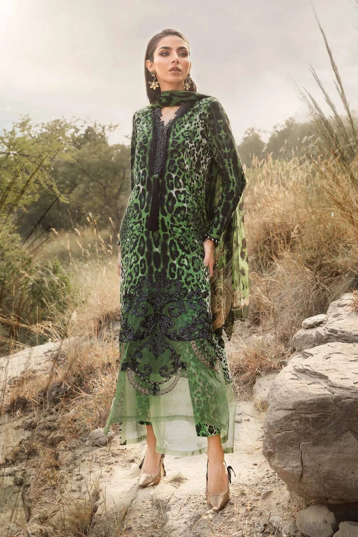 Maria B | M Prints Winter 24 | MPT-2409-A - Rang-e-Khaas