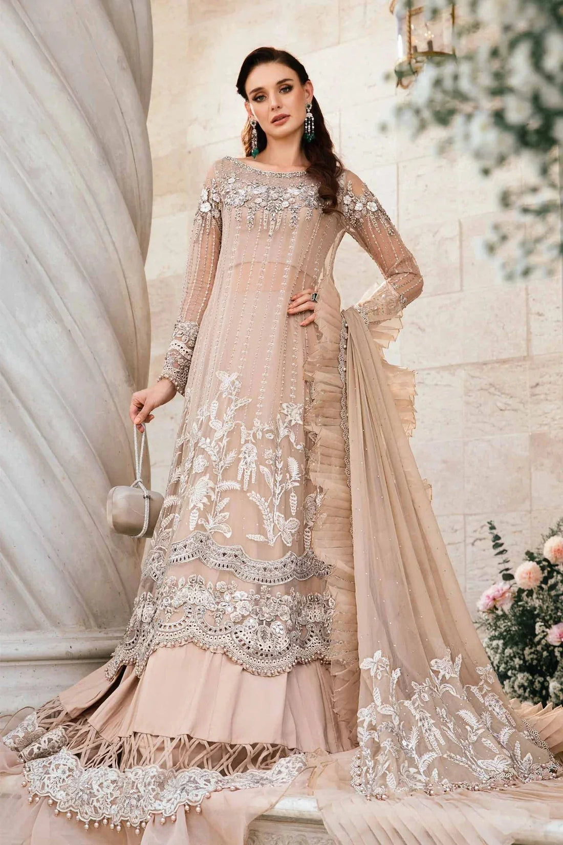 Maria B | Mbroidered Fabrics 2024 | BD-2801 - Rang-e-Khaas