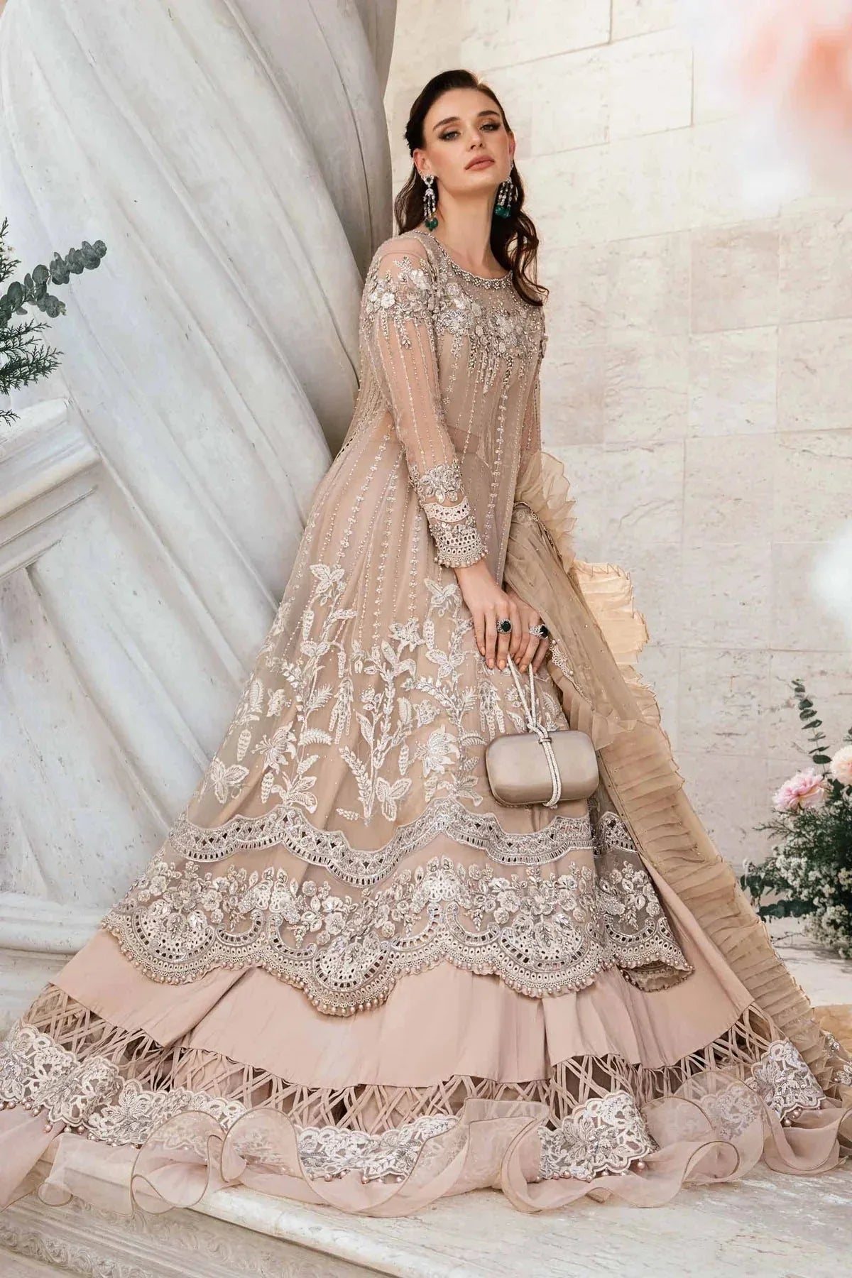 Maria B | Mbroidered Fabrics 2024 | BD-2801 - Rang-e-Khaas