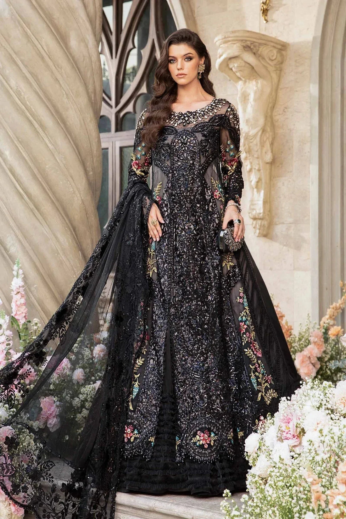 Maria B | Mbroidered Fabrics 2024 | BD-2802 - Rang-e-Khaas