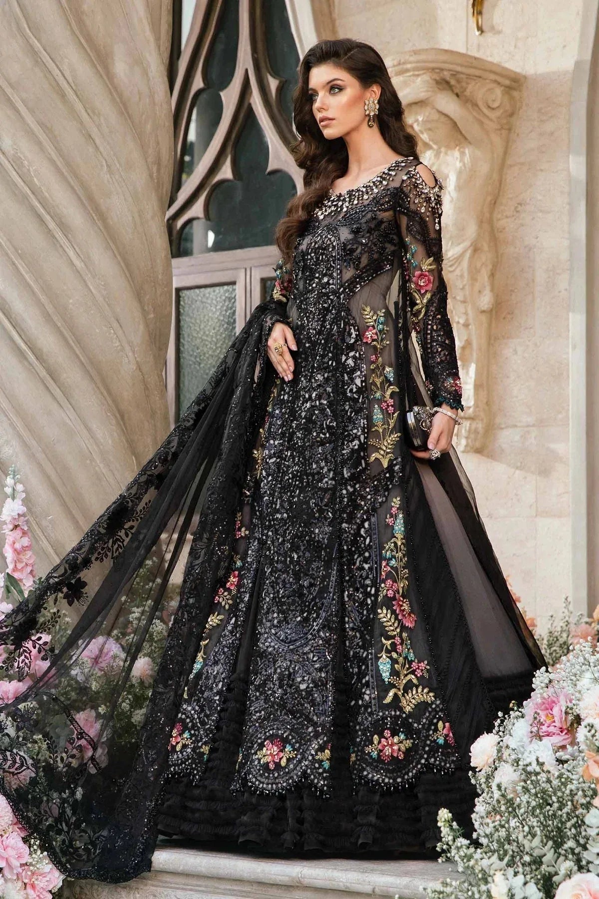 Maria B | Mbroidered Fabrics 2024 | BD-2802 - Rang-e-Khaas