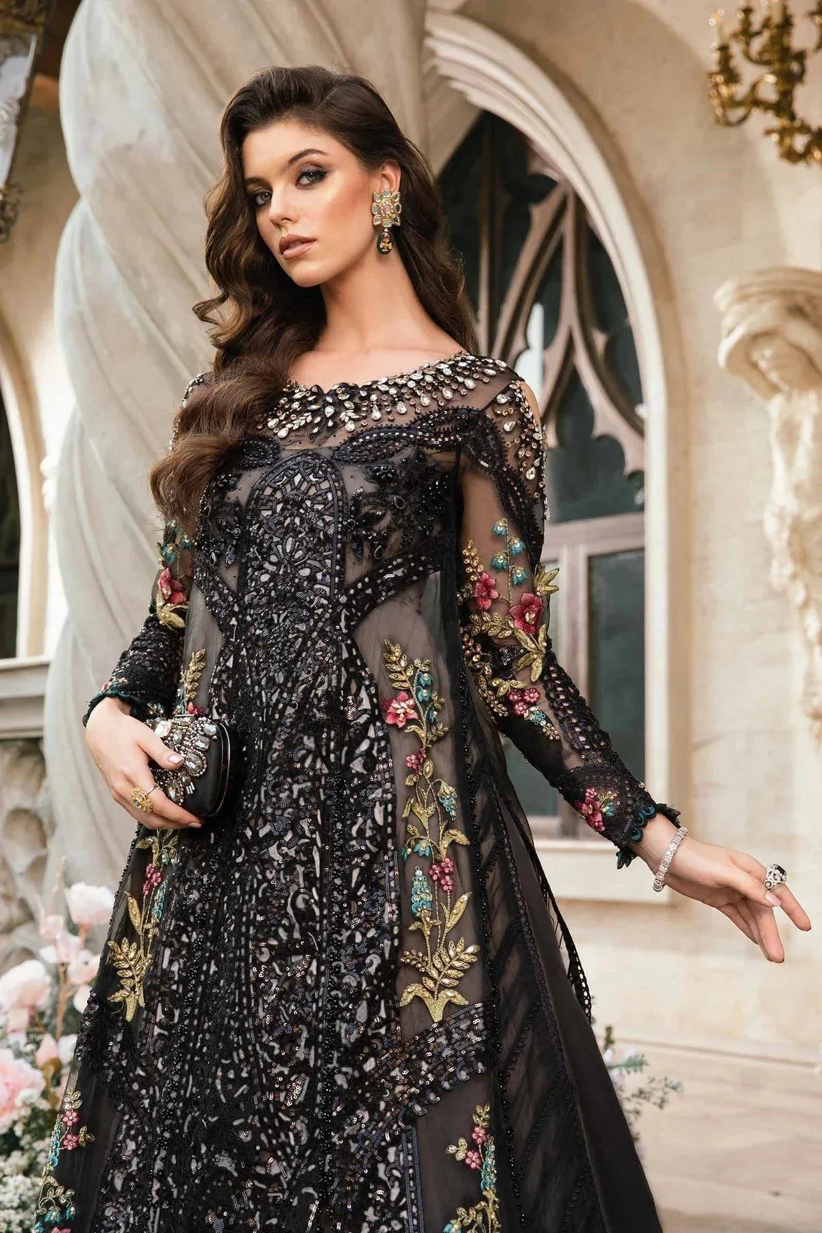 Maria B | Mbroidered Fabrics 2024 | BD-2802 - Rang-e-Khaas