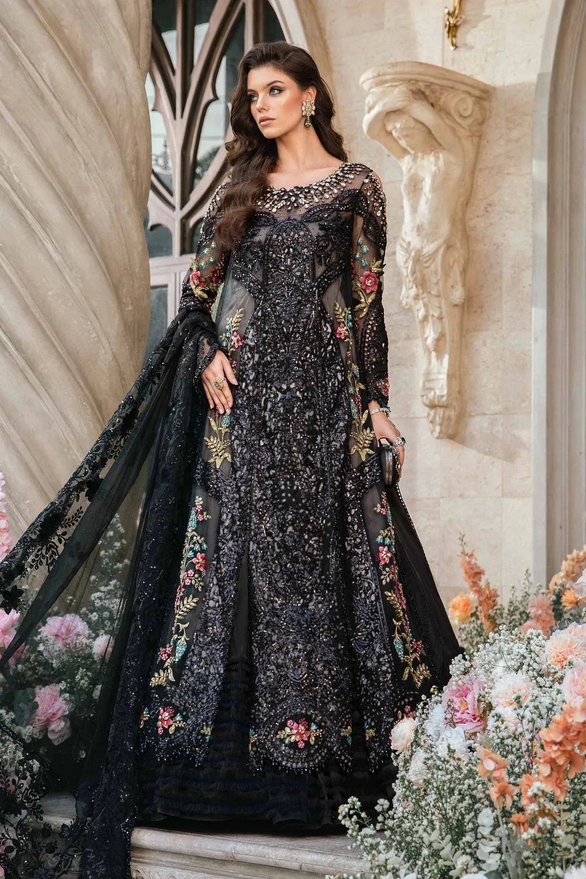 Maria B | Mbroidered Fabrics 2024 | BD-2802 - Rang-e-Khaas