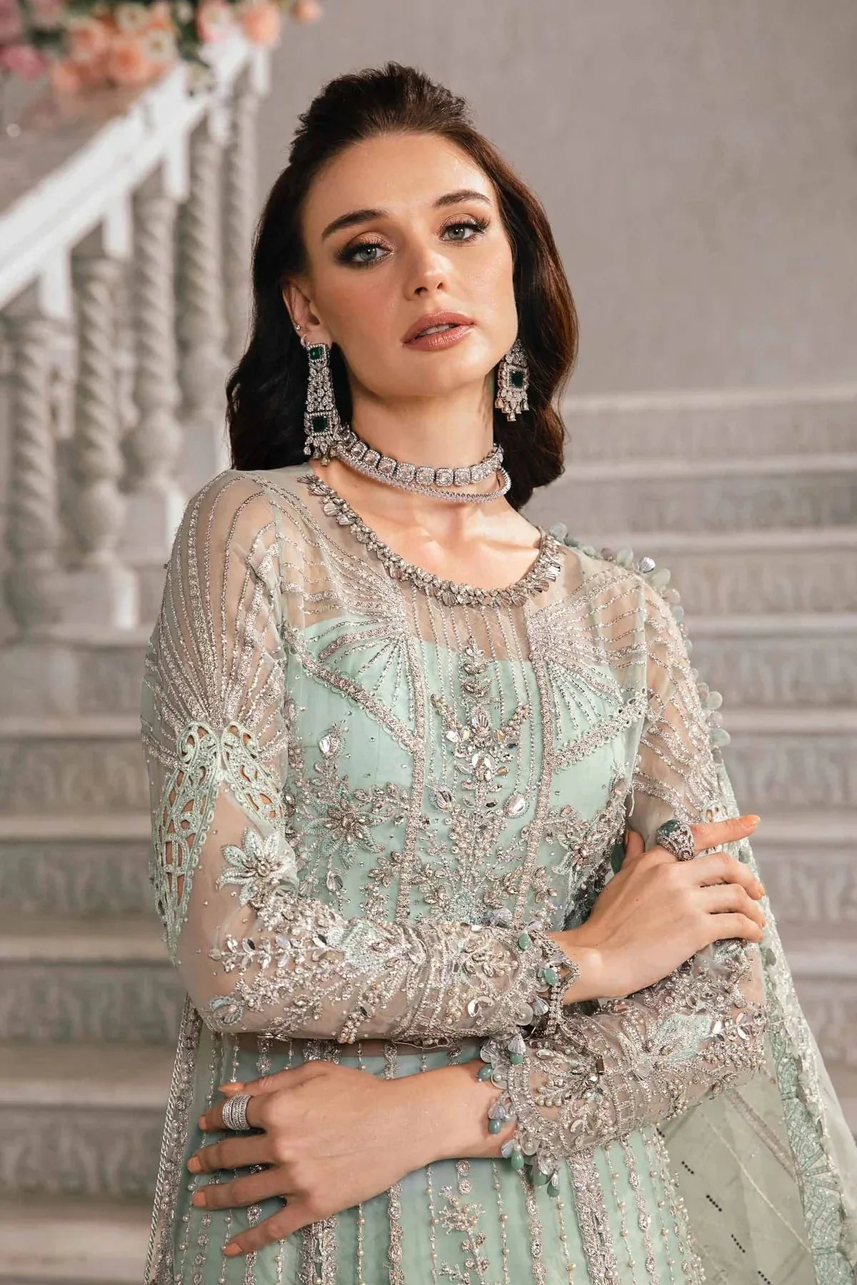 Maria B | Mbroidered Fabrics 2024 | BD-2803 - Rang-e-Khaas