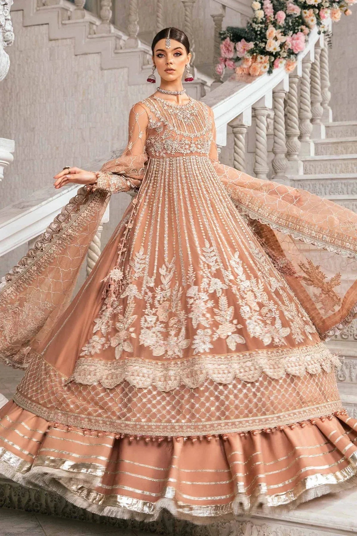 Maria B | Mbroidered Fabrics 2024 | BD-2804 - Rang-e-Khaas