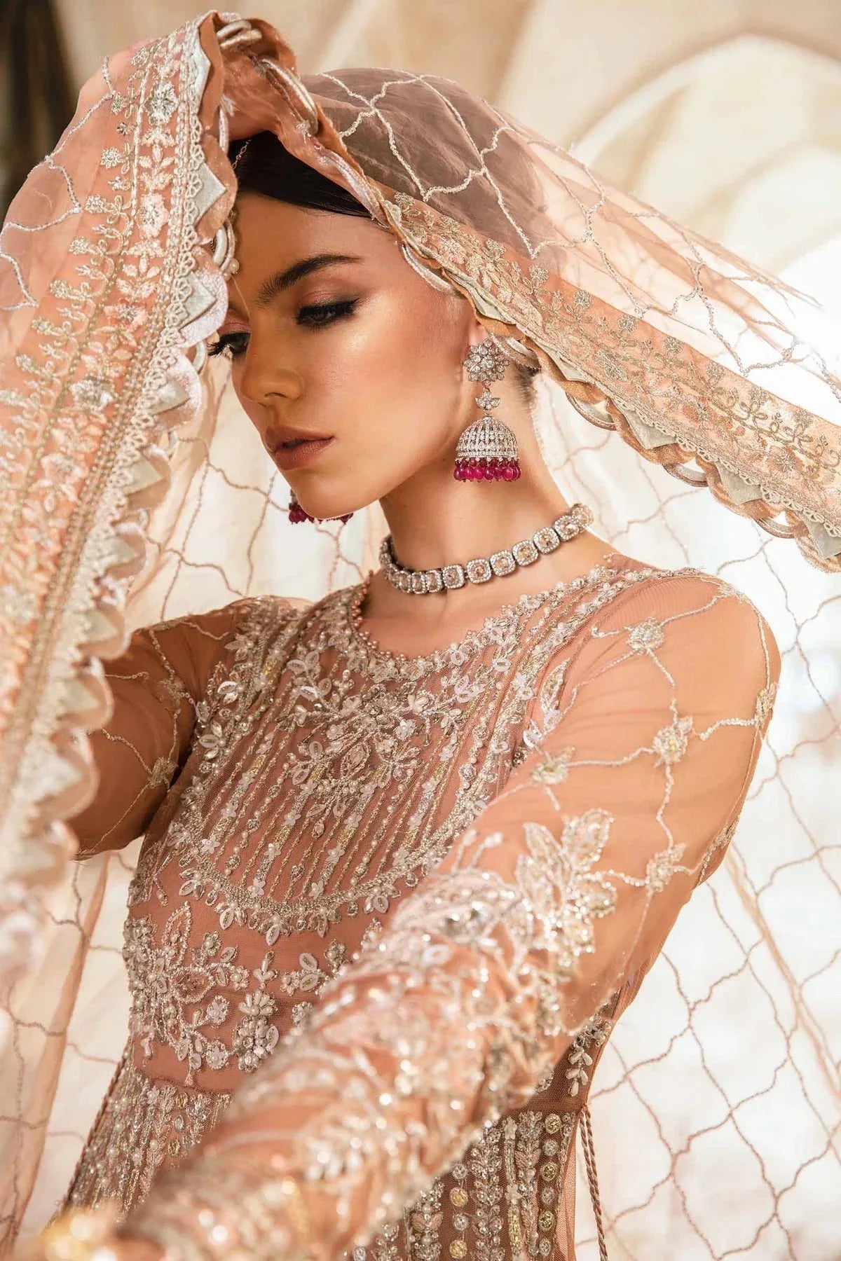 Maria B | Mbroidered Fabrics 2024 | BD-2804 - Rang-e-Khaas