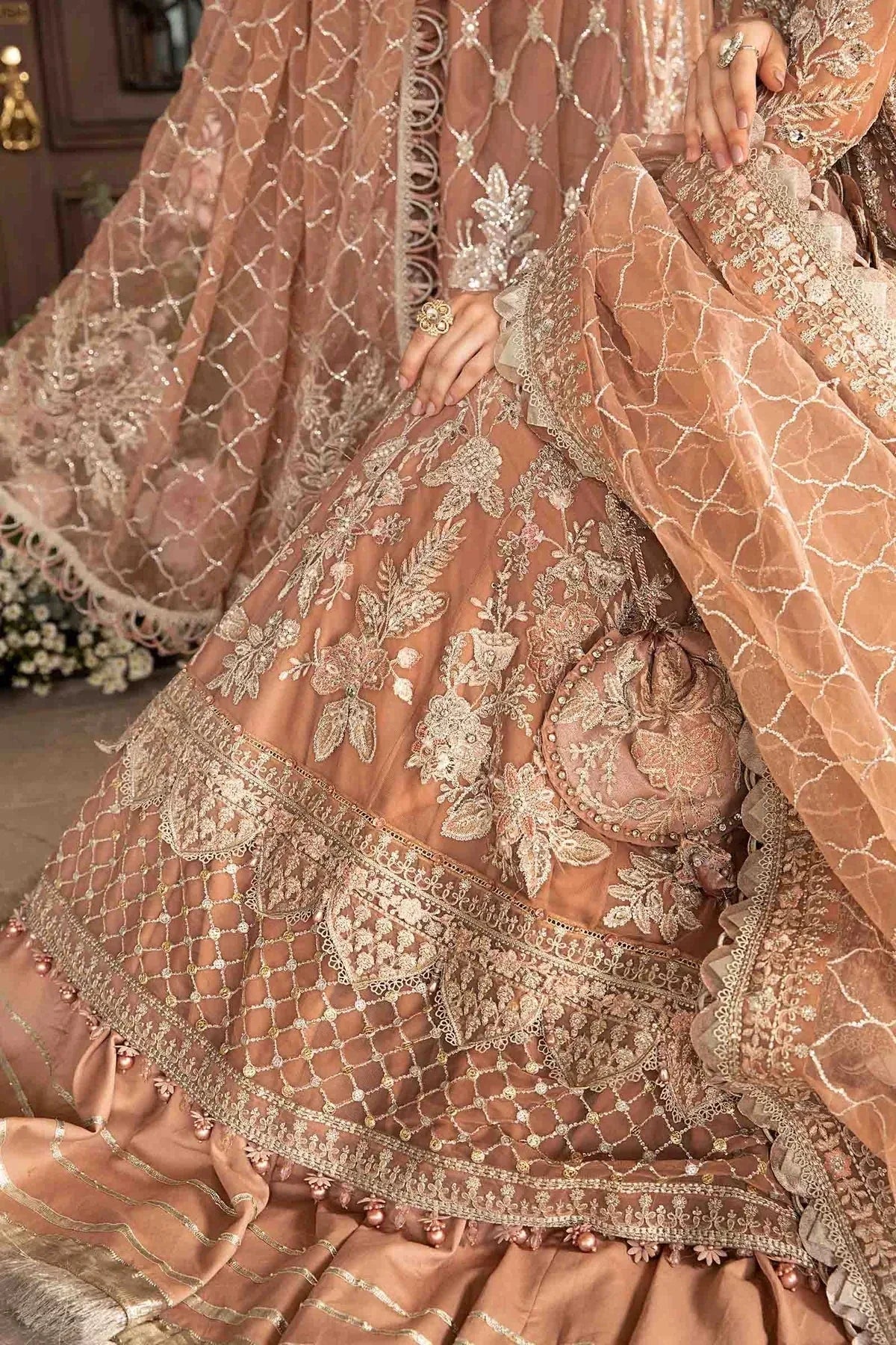 Maria B | Mbroidered Fabrics 2024 | BD-2804 - Rang-e-Khaas