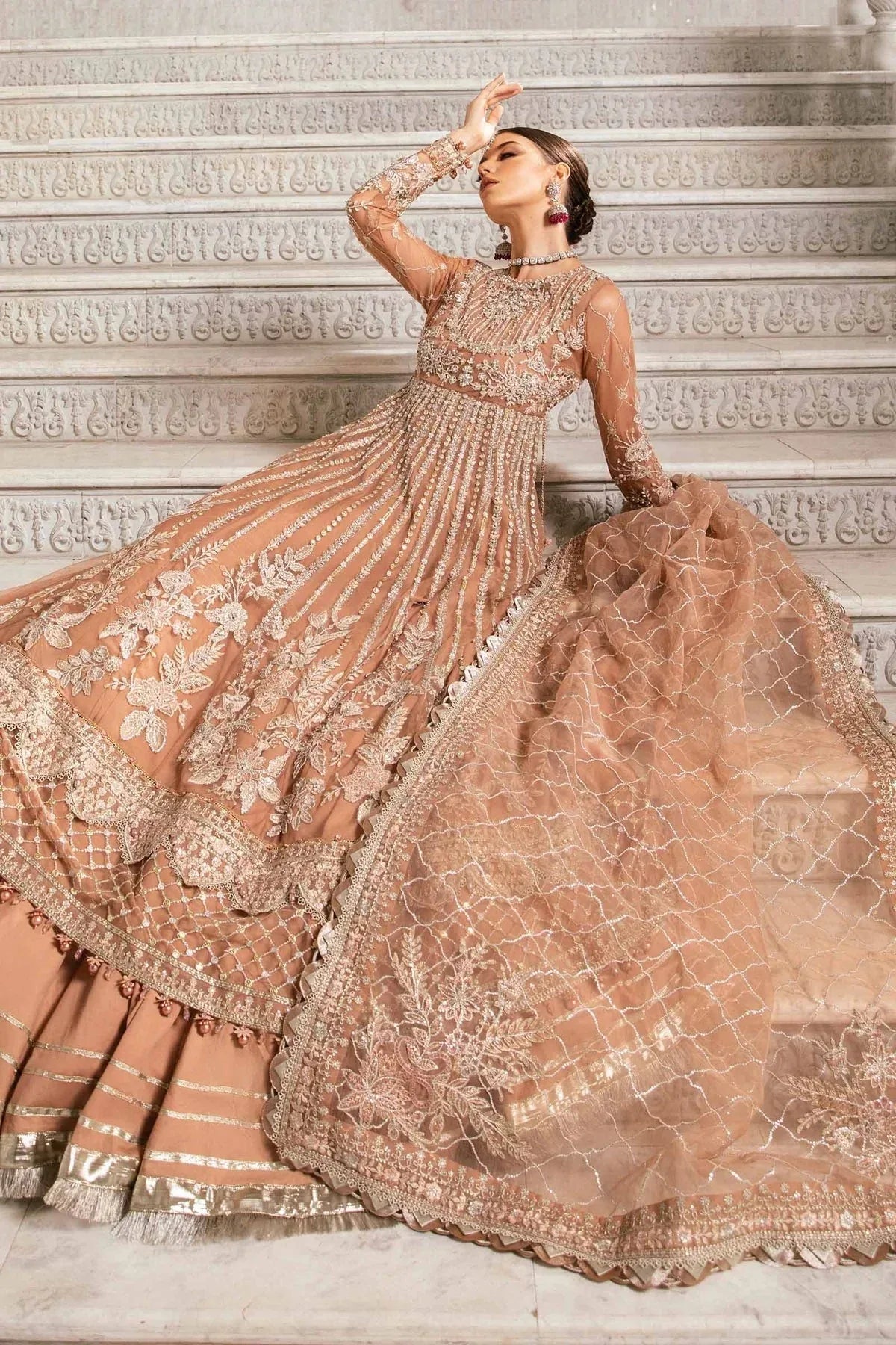 Maria B | Mbroidered Fabrics 2024 | BD-2804 - Rang-e-Khaas