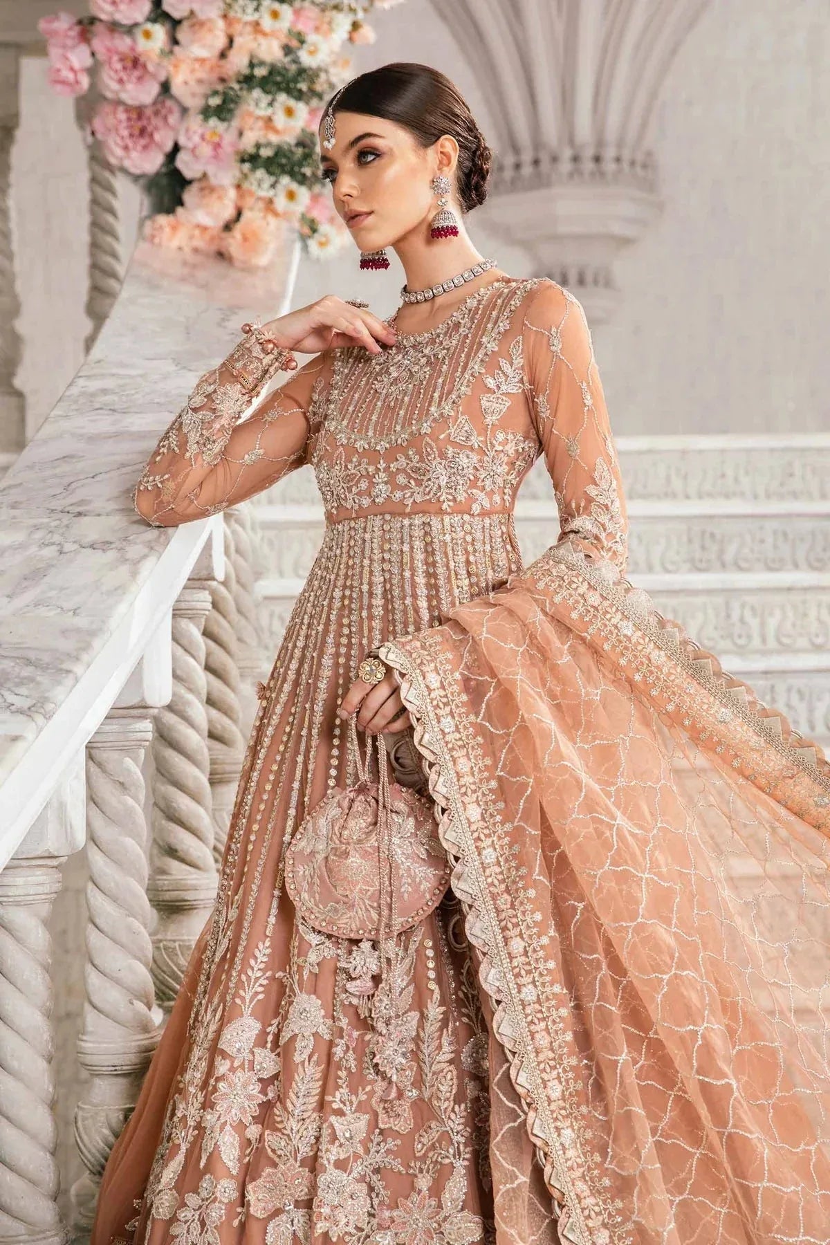 Maria B | Mbroidered Fabrics 2024 | BD-2804 - Rang-e-Khaas