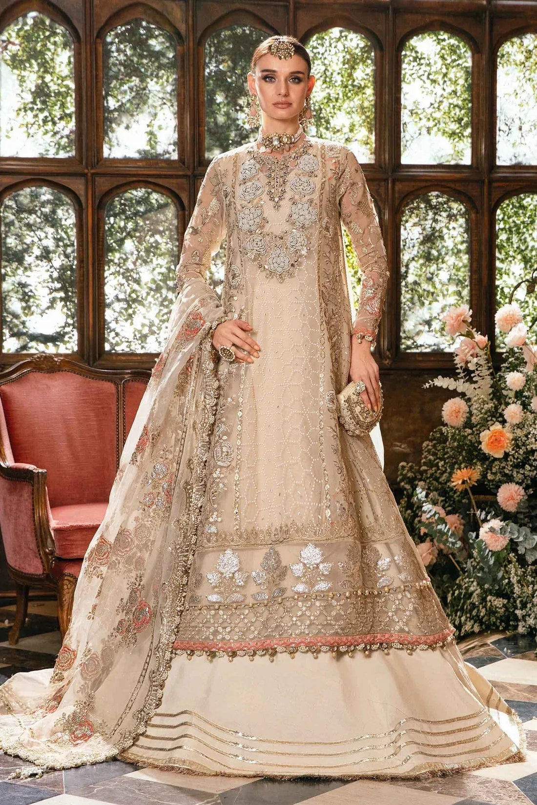 Maria B | Mbroidered Fabrics 2024 | BD-2805 - Rang-e-Khaas