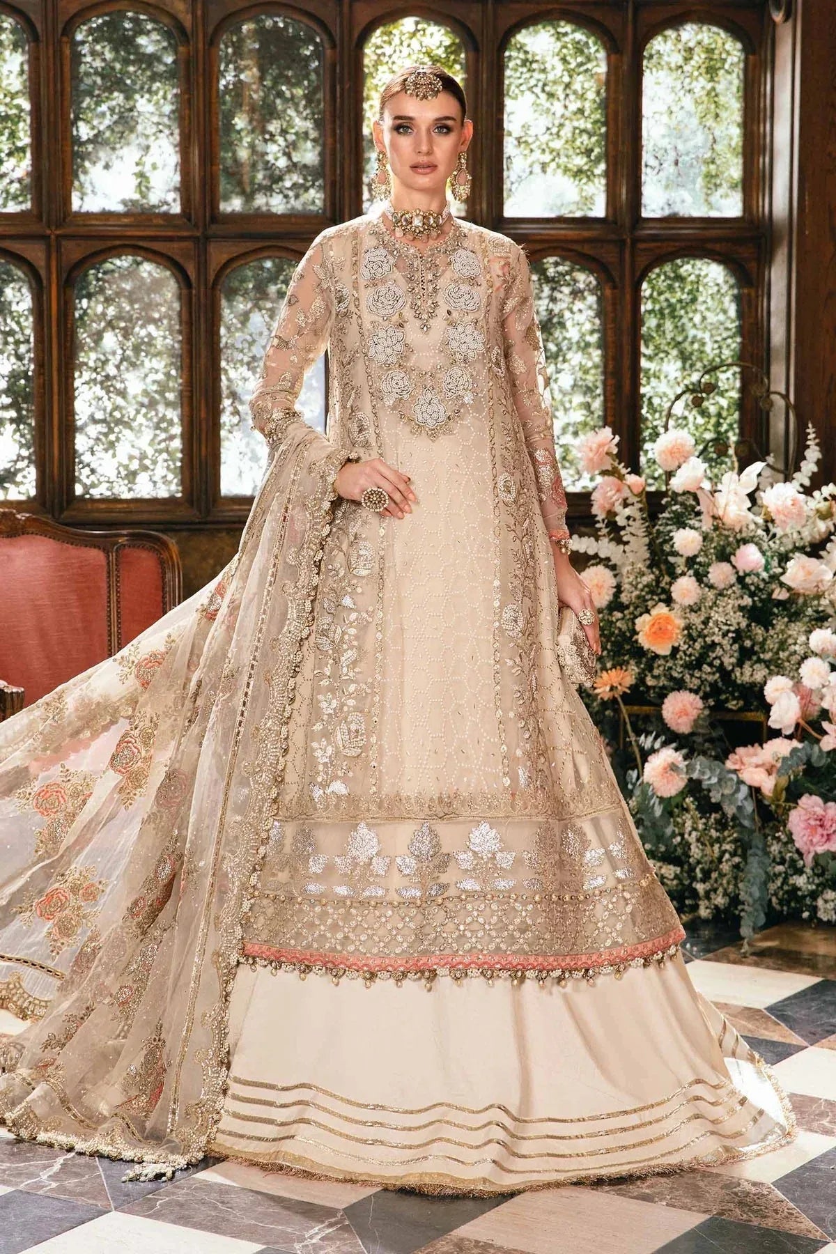 Maria B | Mbroidered Fabrics 2024 | BD-2805 - Rang-e-Khaas