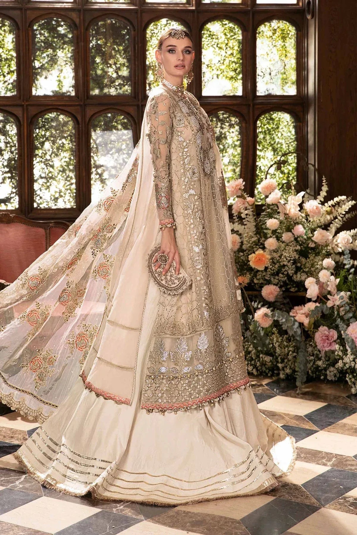 Maria B | Mbroidered Fabrics 2024 | BD-2805 - Rang-e-Khaas