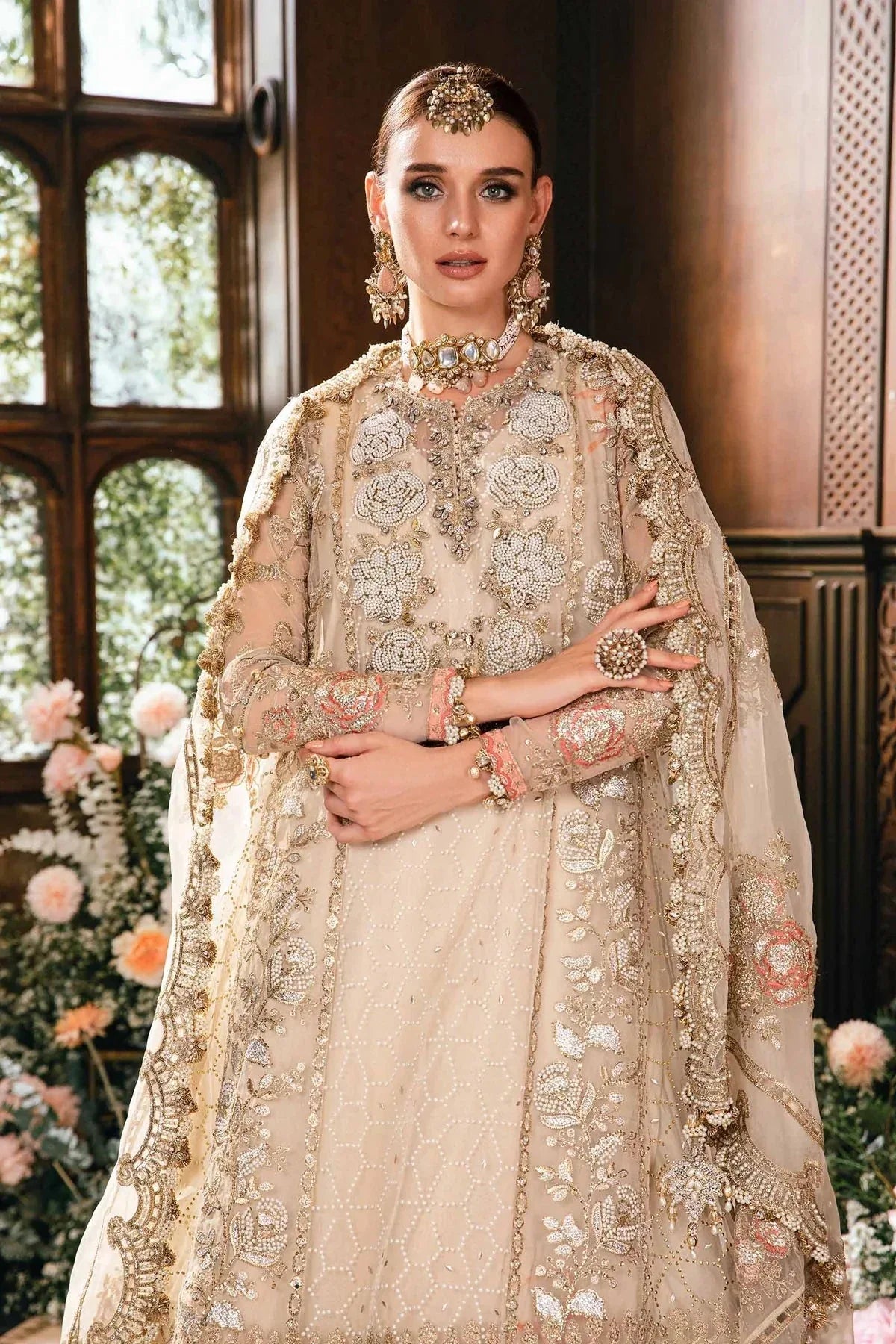 Maria B | Mbroidered Fabrics 2024 | BD-2805 - Rang-e-Khaas