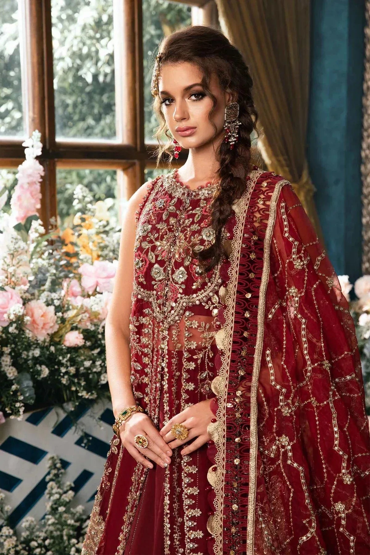 Maria B | Mbroidered Fabrics 2024 | BD-2807 - Rang-e-Khaas