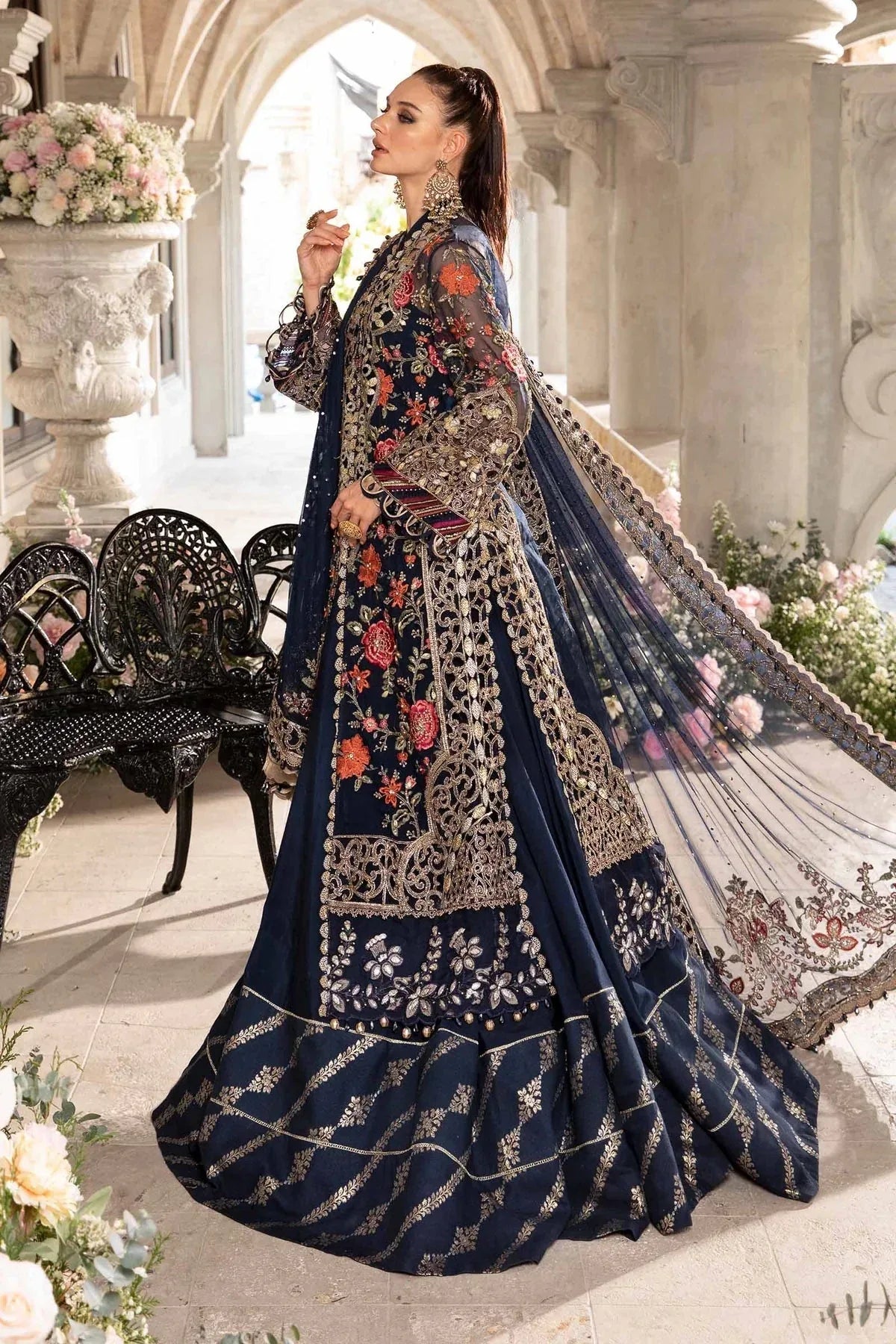 Maria B | Mbroidered Fabrics 2024 | BD-2808 - Rang-e-Khaas