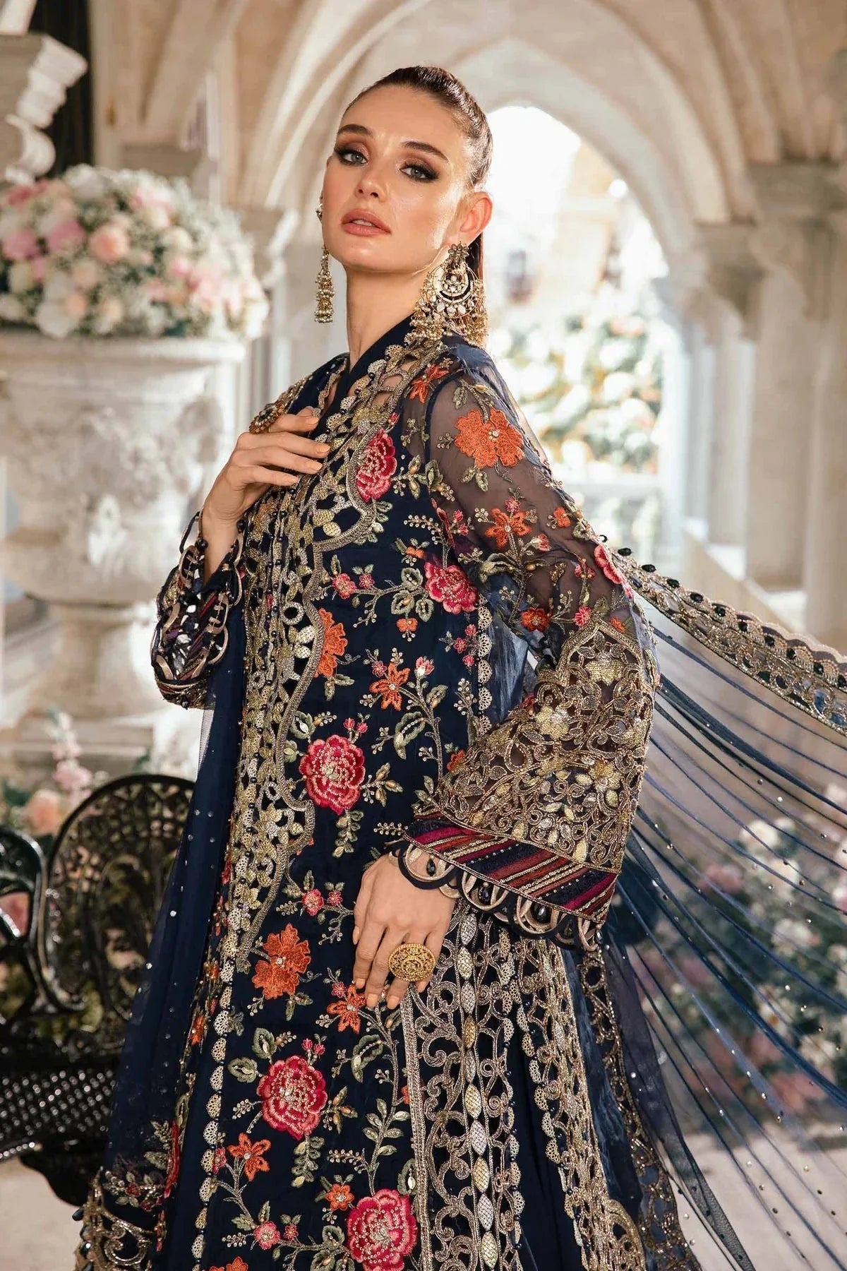 Maria B | Mbroidered Fabrics 2024 | BD-2808 - Rang-e-Khaas