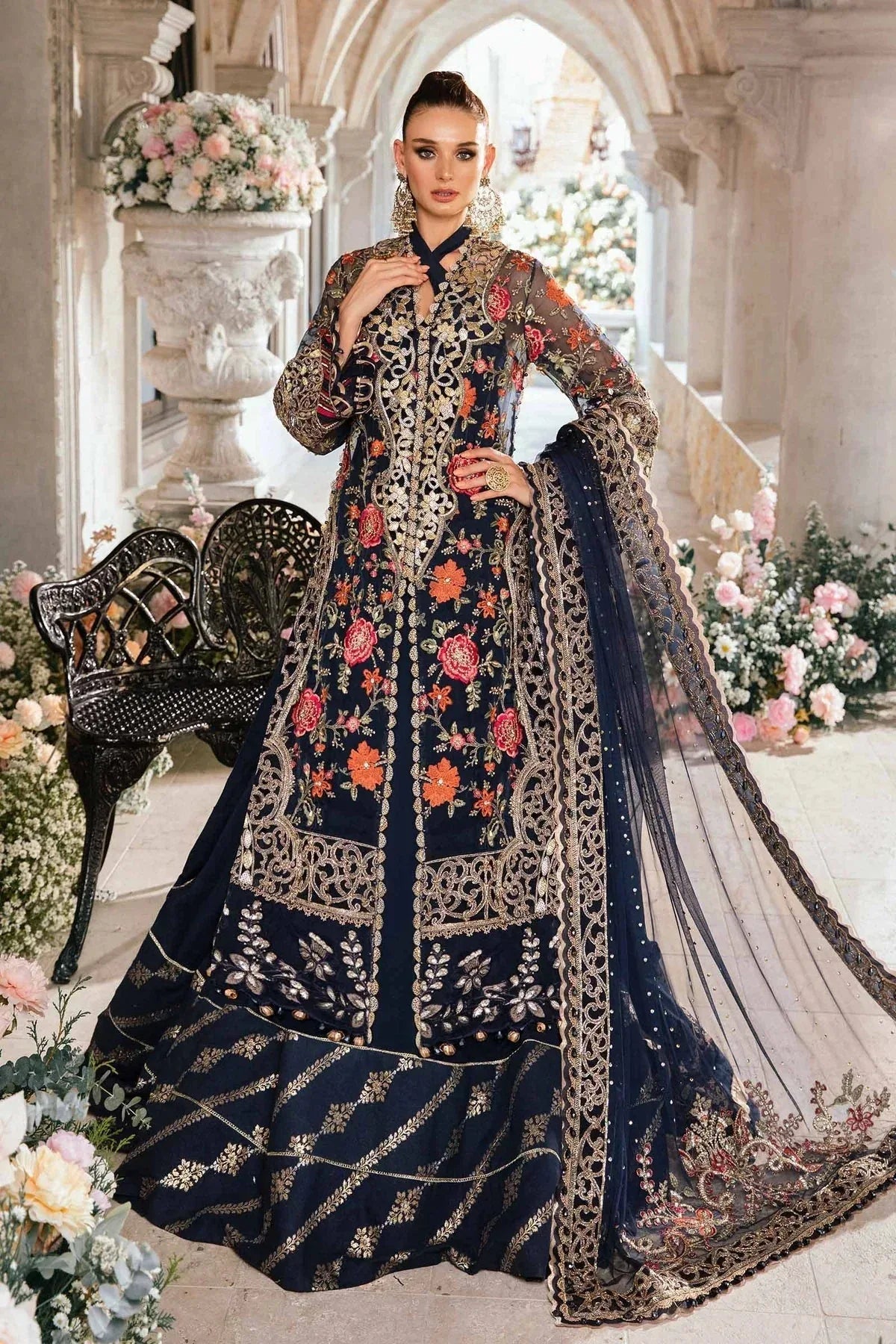Maria B | Mbroidered Fabrics 2024 | BD-2808 - Rang-e-Khaas