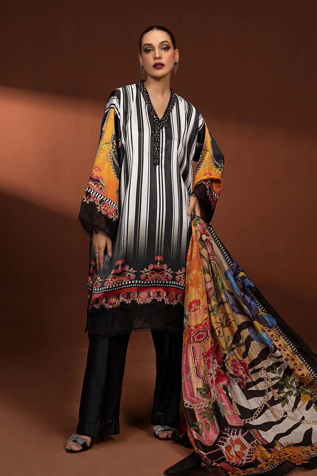 Maria B | Silk Collection 24 | MPS-PF24-01 - Rang-e-Khaas