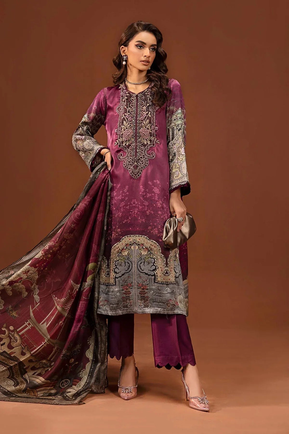 Maria B | Silk Collection 24 | MPS-PF24-04 - Rang-e-Khaas